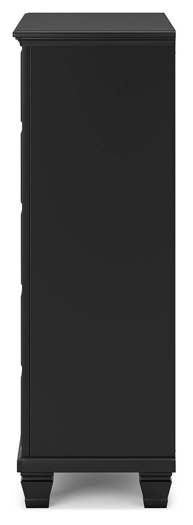 Lanolee Black Chest of Drawers - Image 5