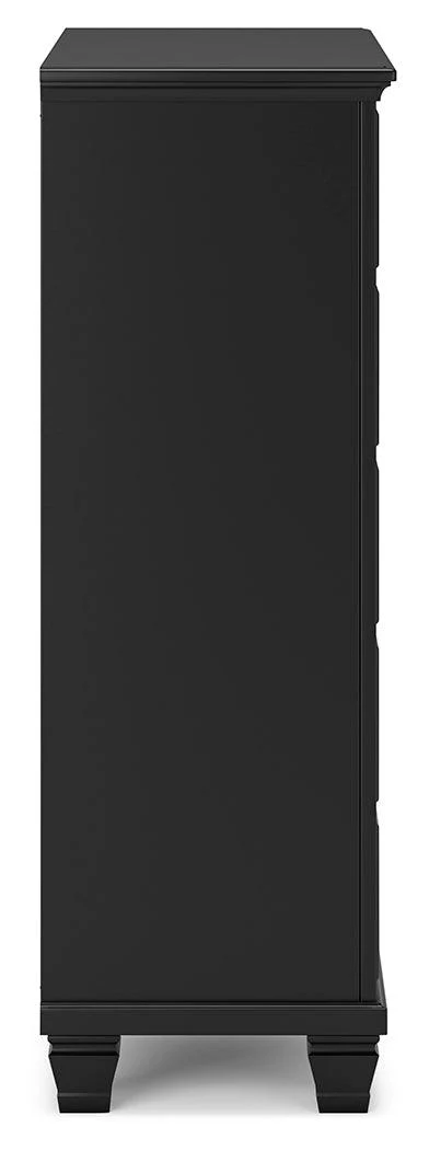 Lanolee Black Chest of Drawers - Image 6