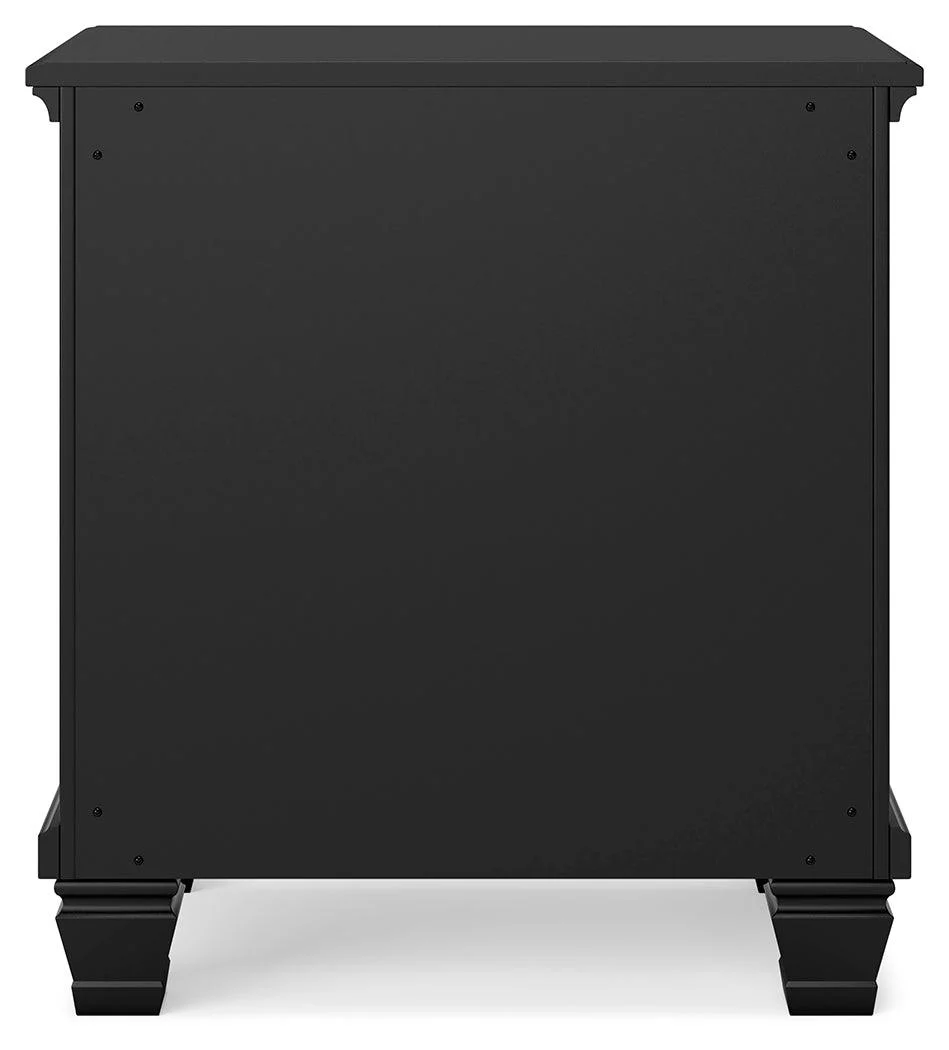 Lanolee Black Nightstand - Image 4