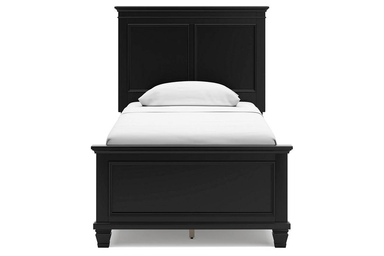 Lanolee Black Twin Panel Bed - Image 4