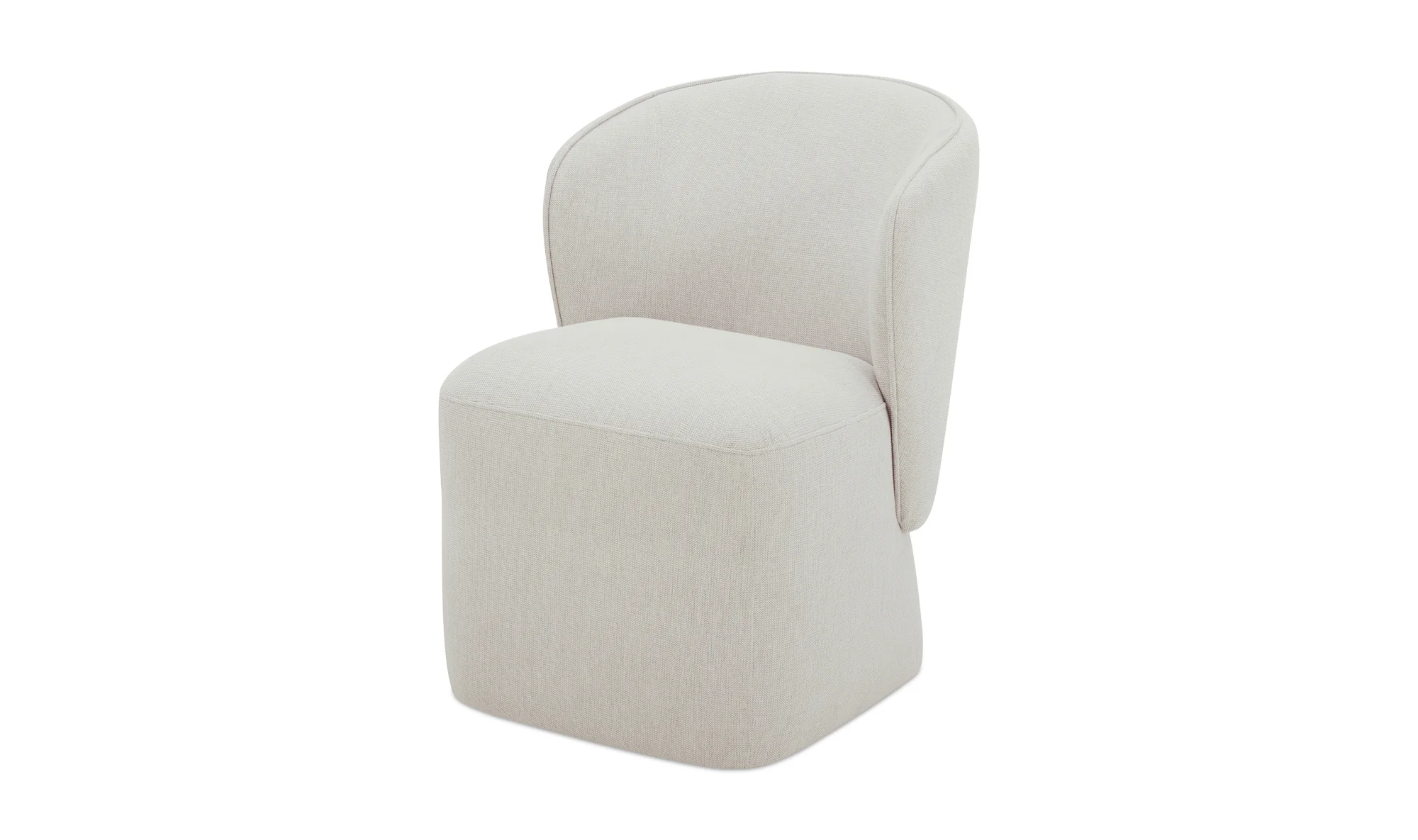 Larson Rolling Dining Chair Heather Grey - Image 2