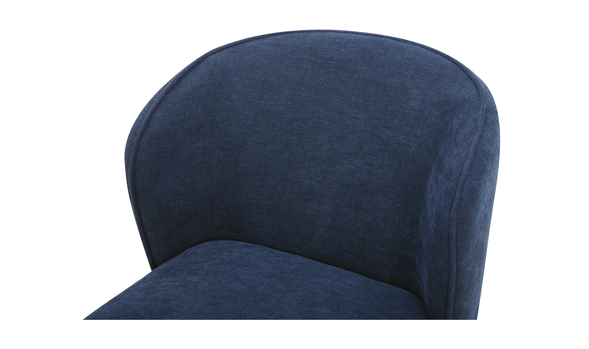 Larson Rolling Dining Chair Navy Blue - Image 5