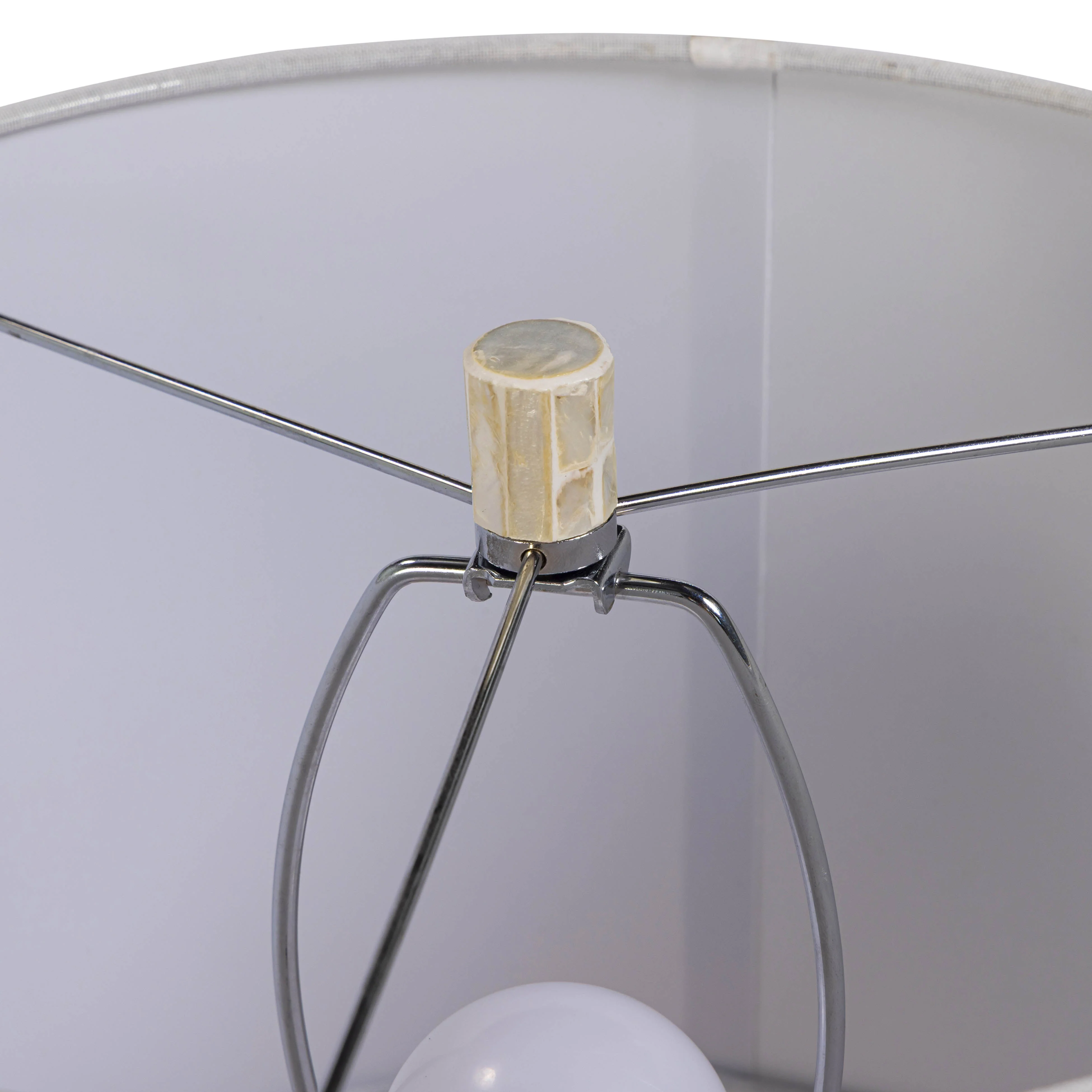 Lassy Pink Ribbon Capiz Shell Table Lamp - Image 6