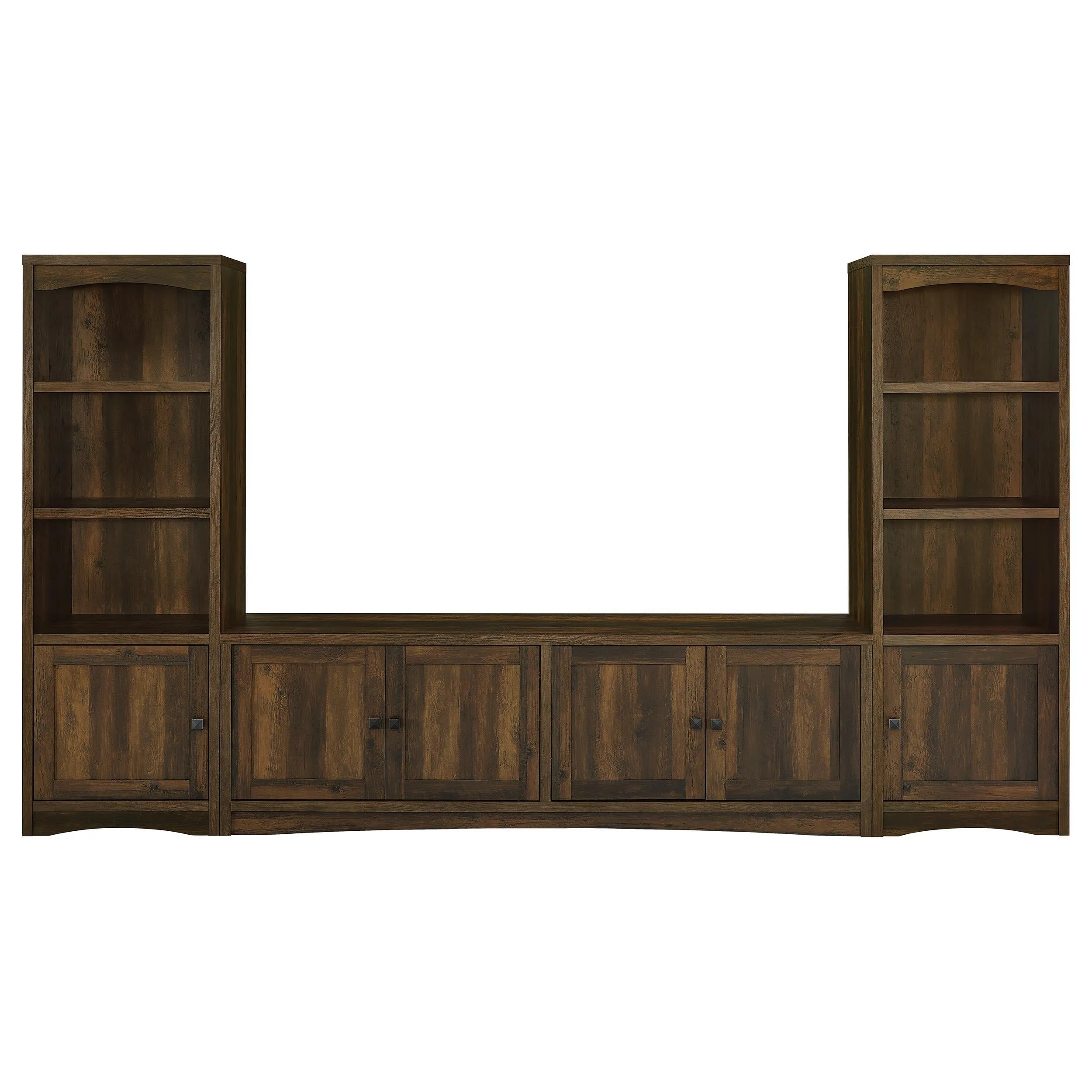 Laughlin Dark Pine 3-Piece Entertainment Center TV Stand - Image 2