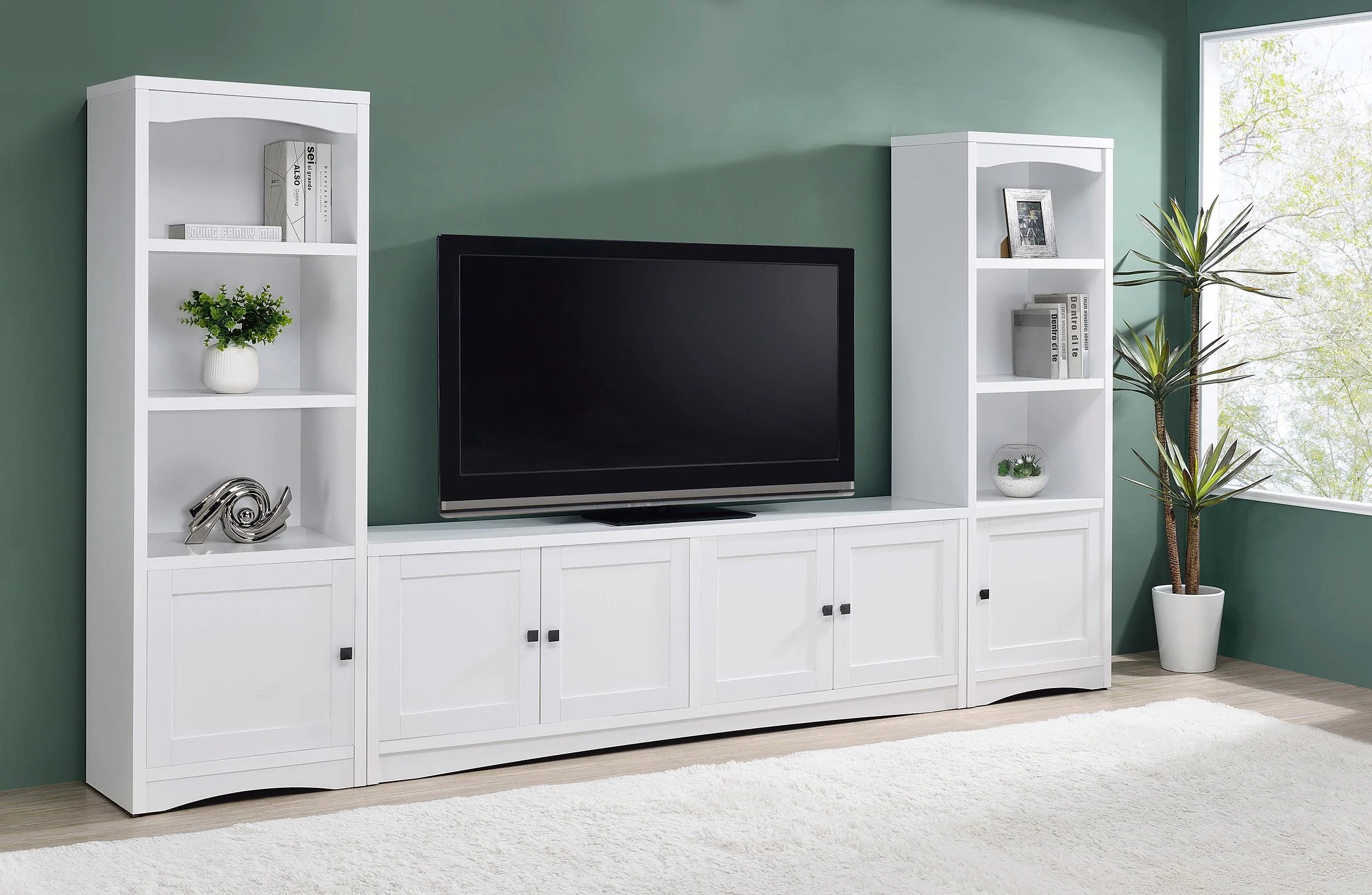 Laughlin Gunmetal 3-piece Entertainment Center - Image 13