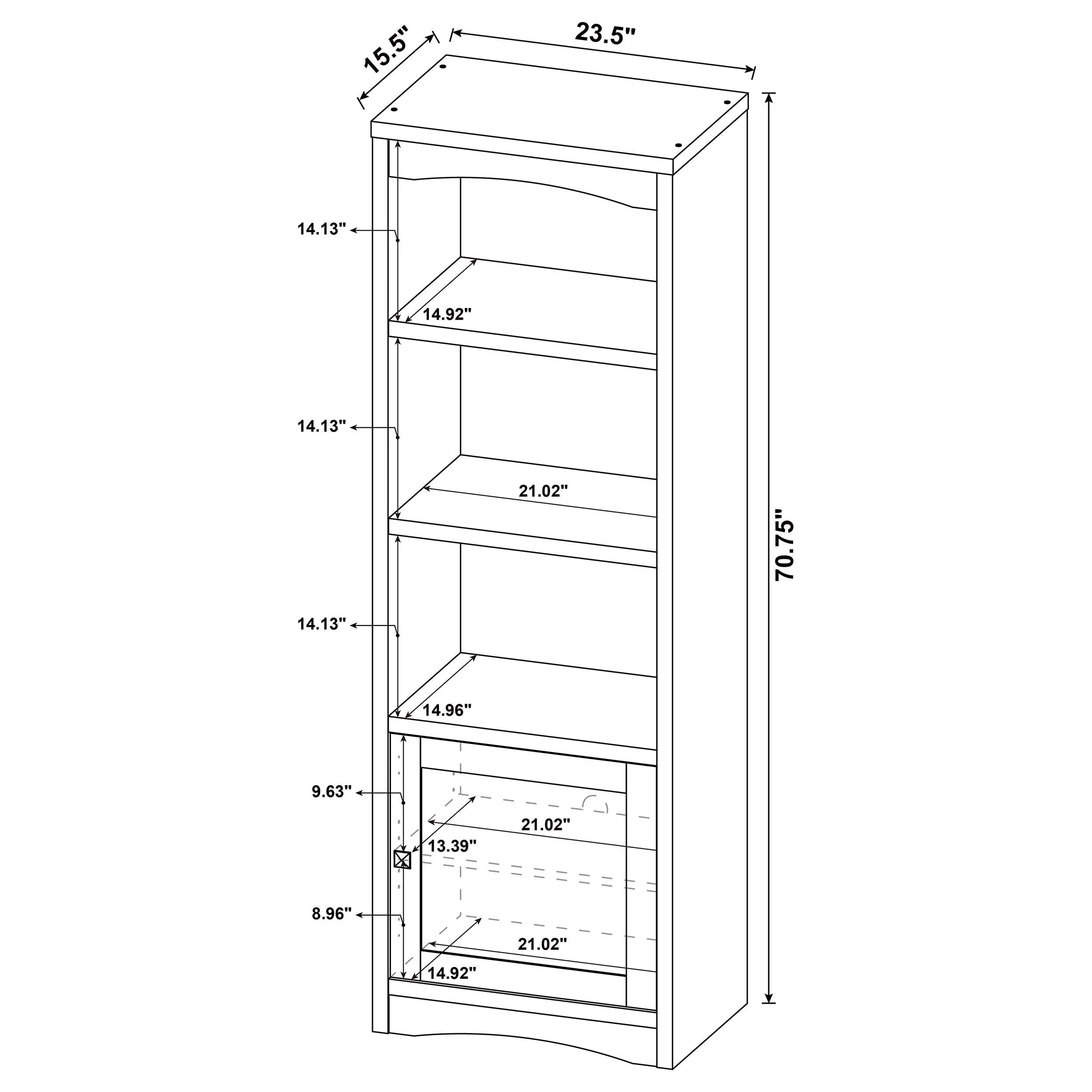 Laughlin White 3-Piece Entertainment Center TV Stand - Image 18