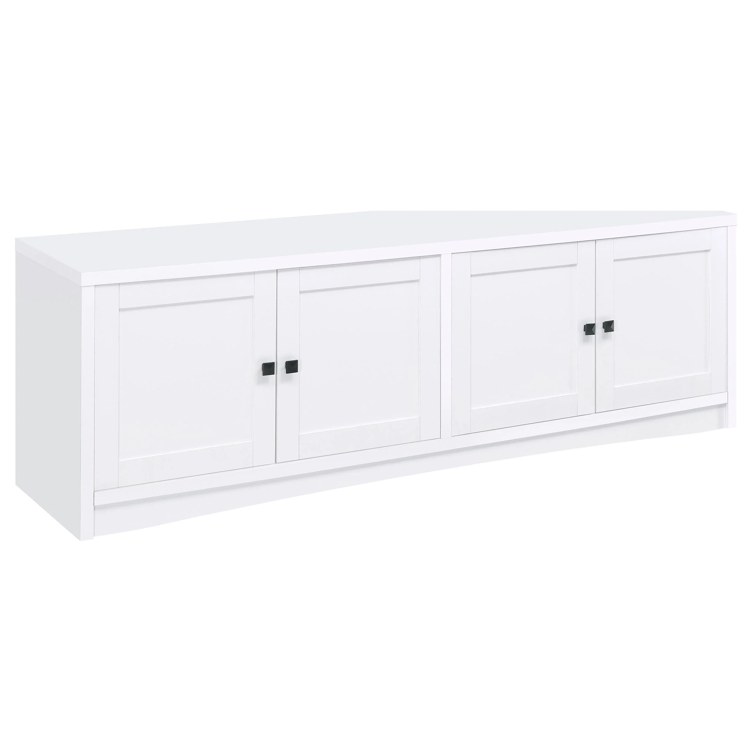 Laughlin White 3-Piece Entertainment Center TV Stand - Image 4