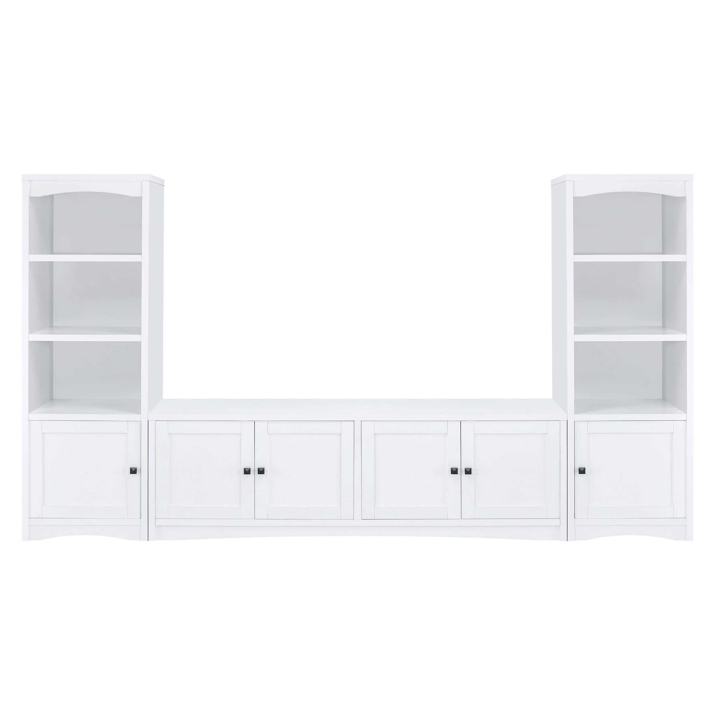 Laughlin White 3-shelf Engineered Wood Media Tower - Image 11