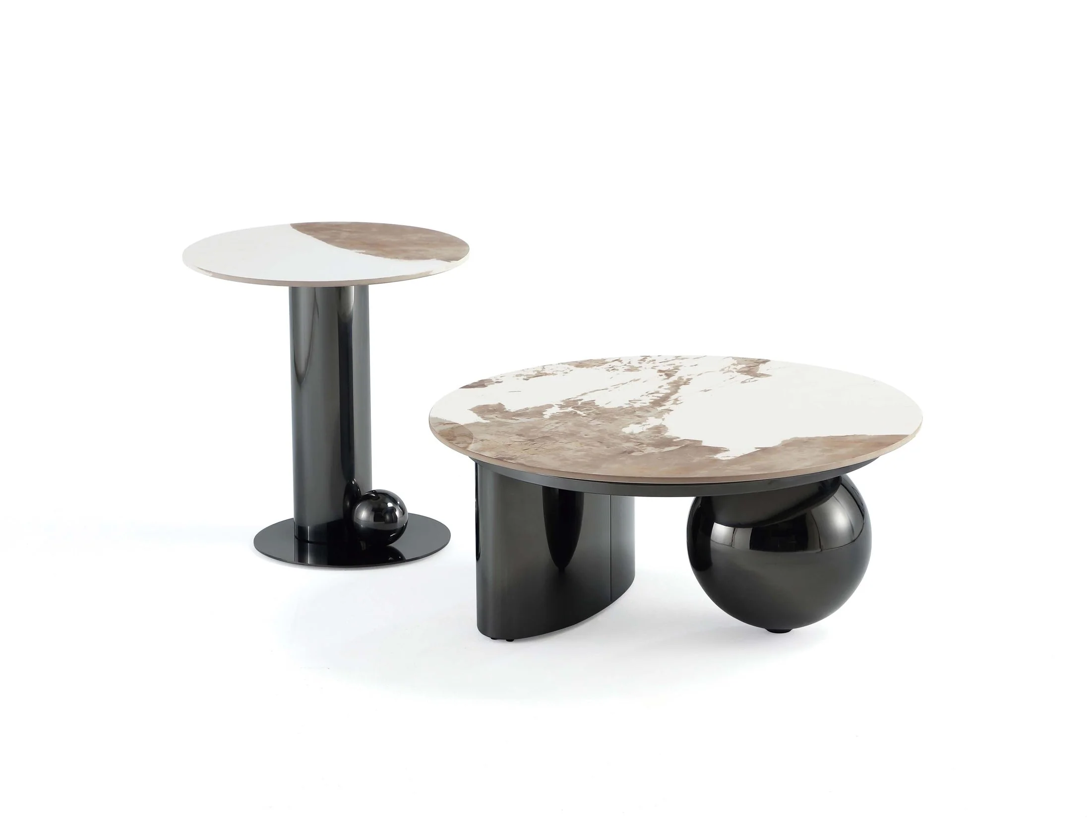 Laurel Coffee Table and End Table in Black (set of 2)