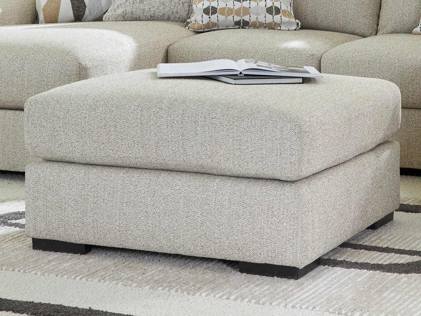 Laurelgrove Pebble Oversized Accent Ottoman - Image 2
