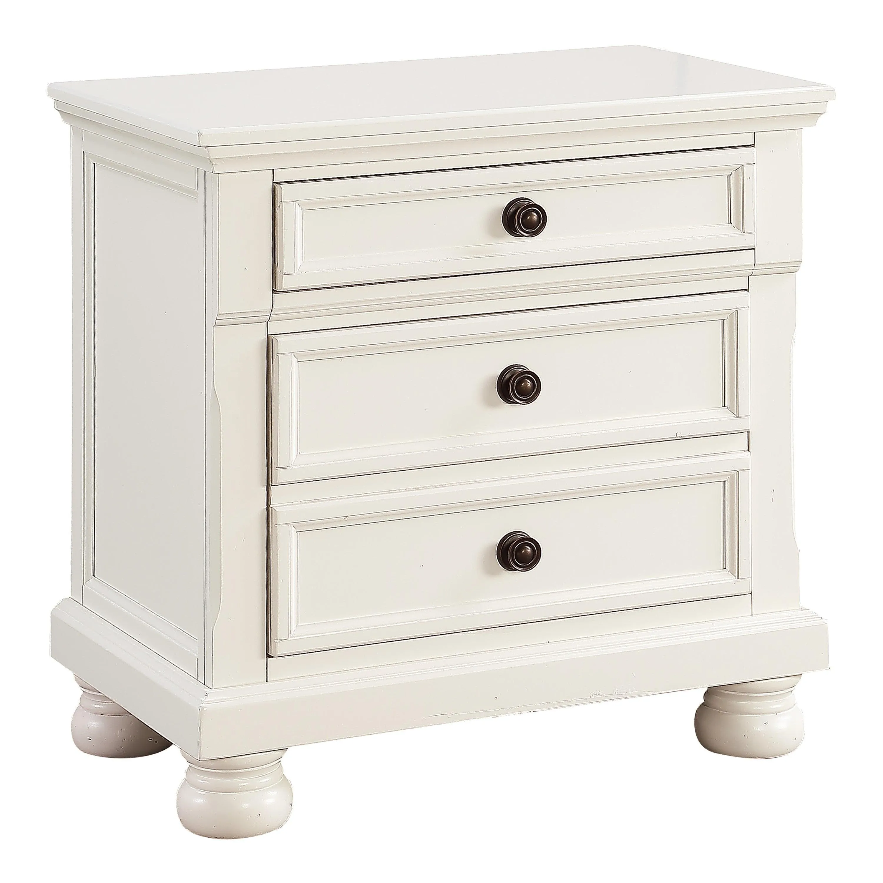 Laurelin White Sleigh Storage Platform Bedroom Set - Image 9