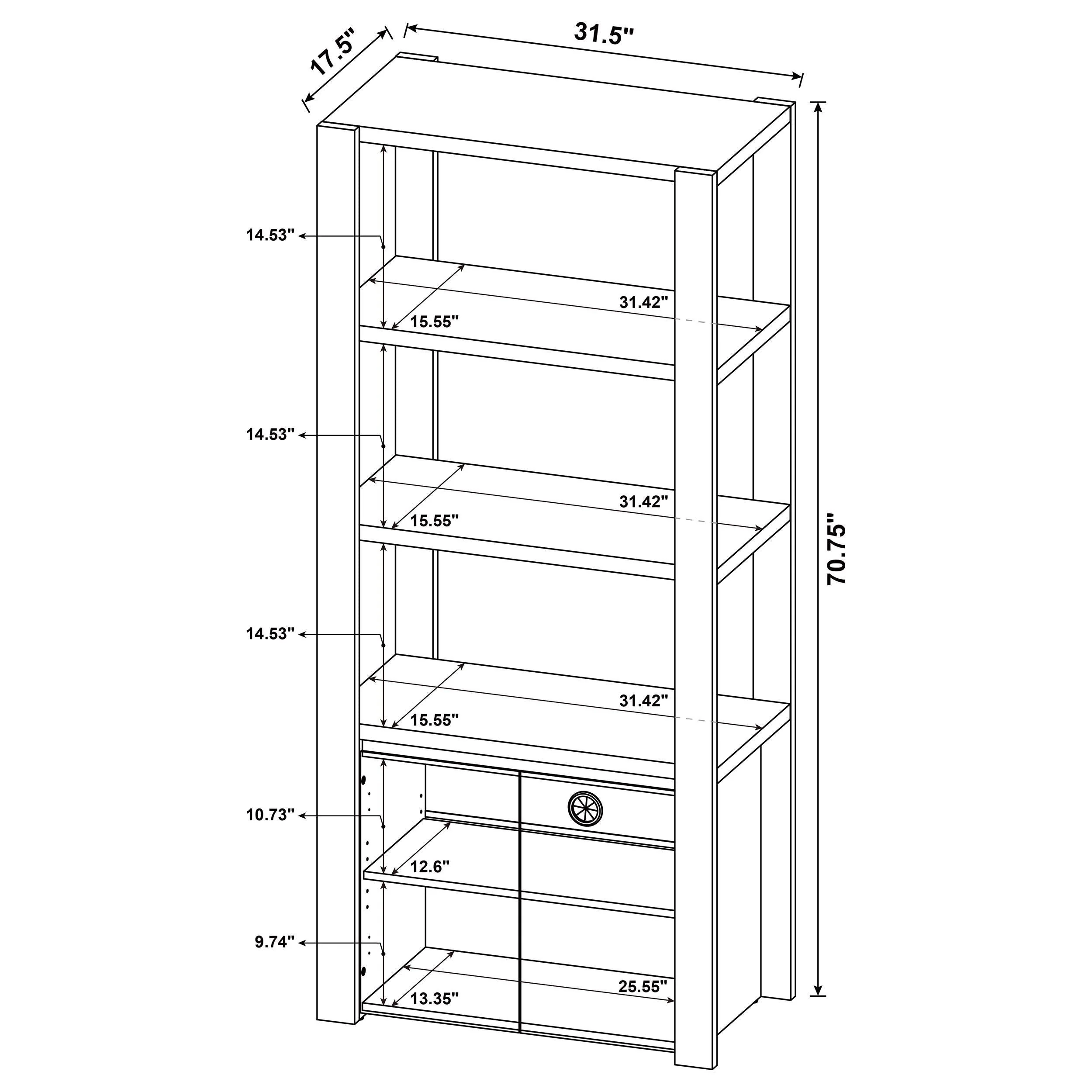 Laurelton Light Oak 3-Piece Entertainment Center TV Stand - Image 19