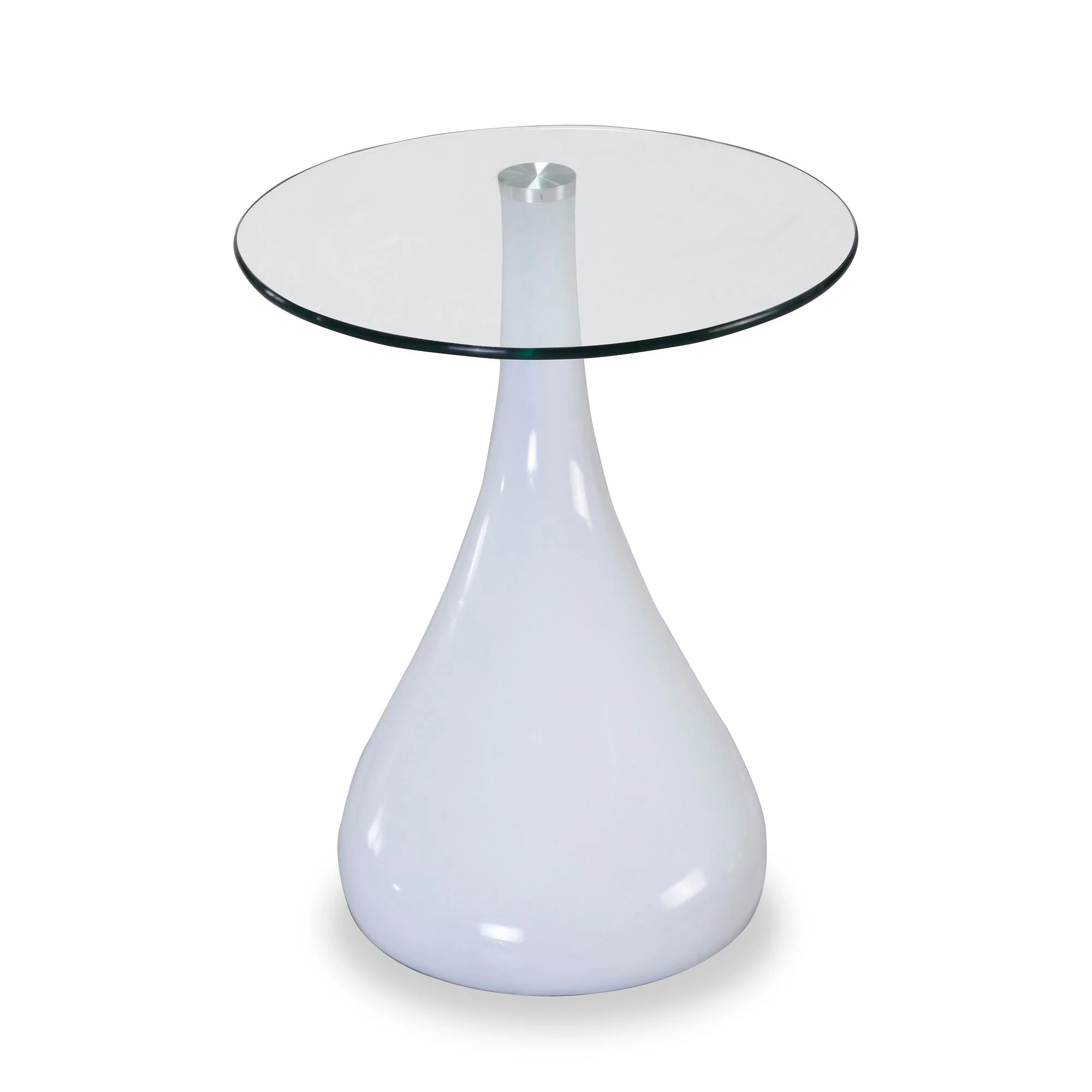 Lava Accent Table in White - Image 4