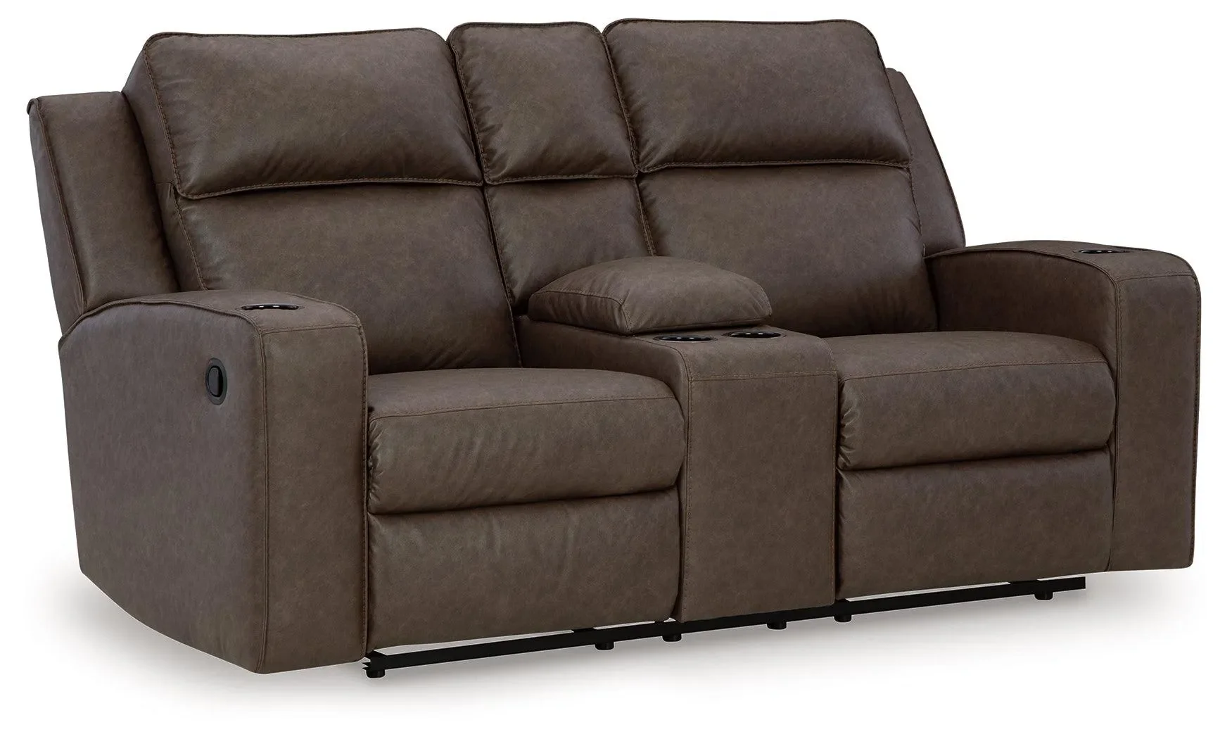 Lavenhorne Granite Manual Reclining Loveseat with Console - Image 2