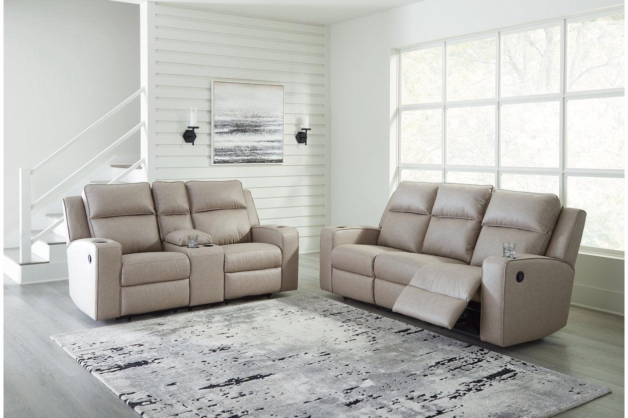 Lavenhorne Pebble Manual Reclining Sofa and Loveseat