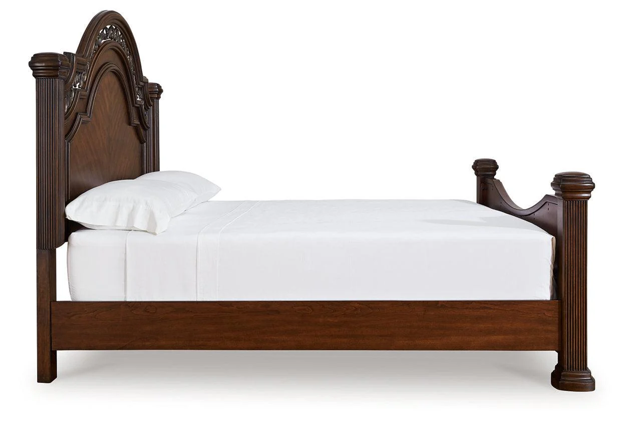 Lavinton Brown King Poster Bed - Image 4