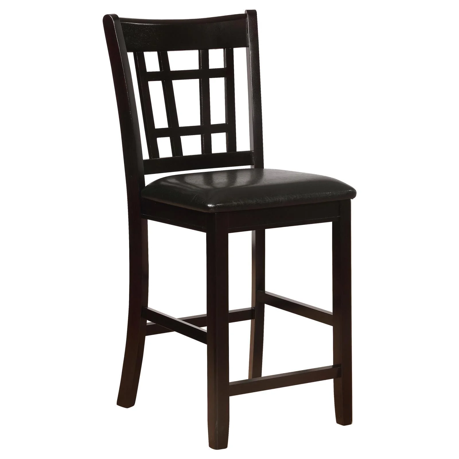 Lavon Black/Espresso Upholstered Counter Height Stools, Set of 2 - Image 2