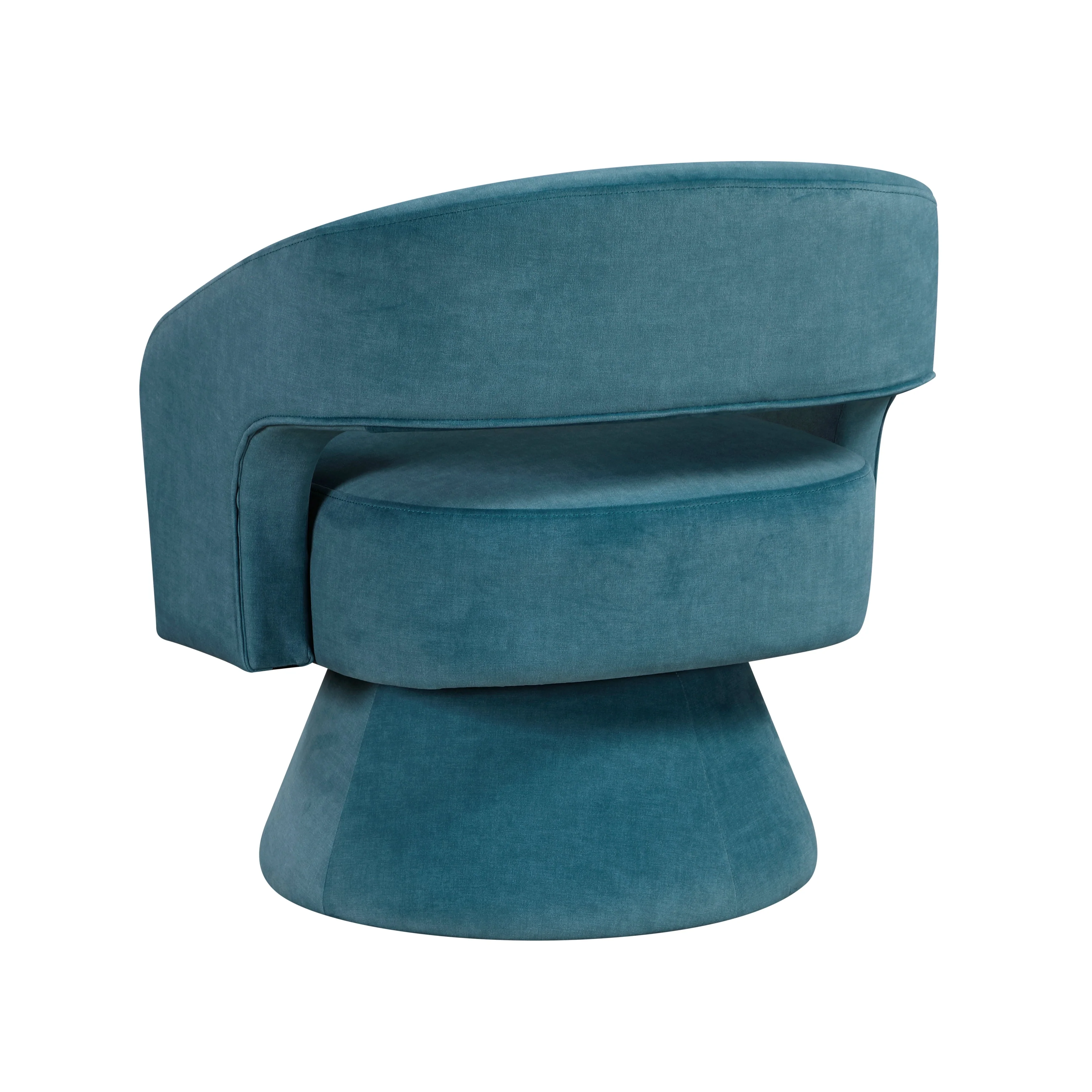 Lavon Dark Teal Swivel Chair - Image 5
