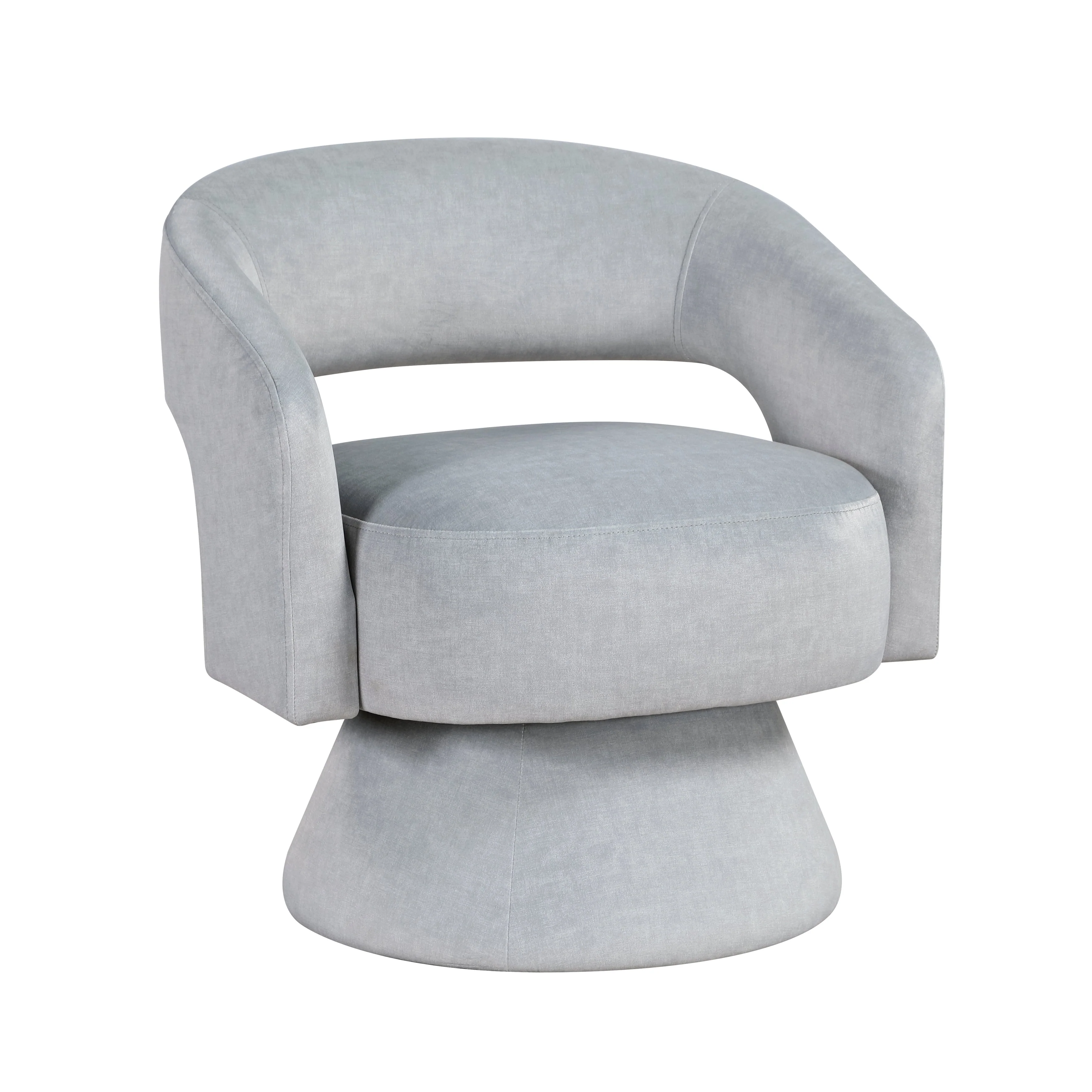 Lavon Gray Swivel Chair - Image 2