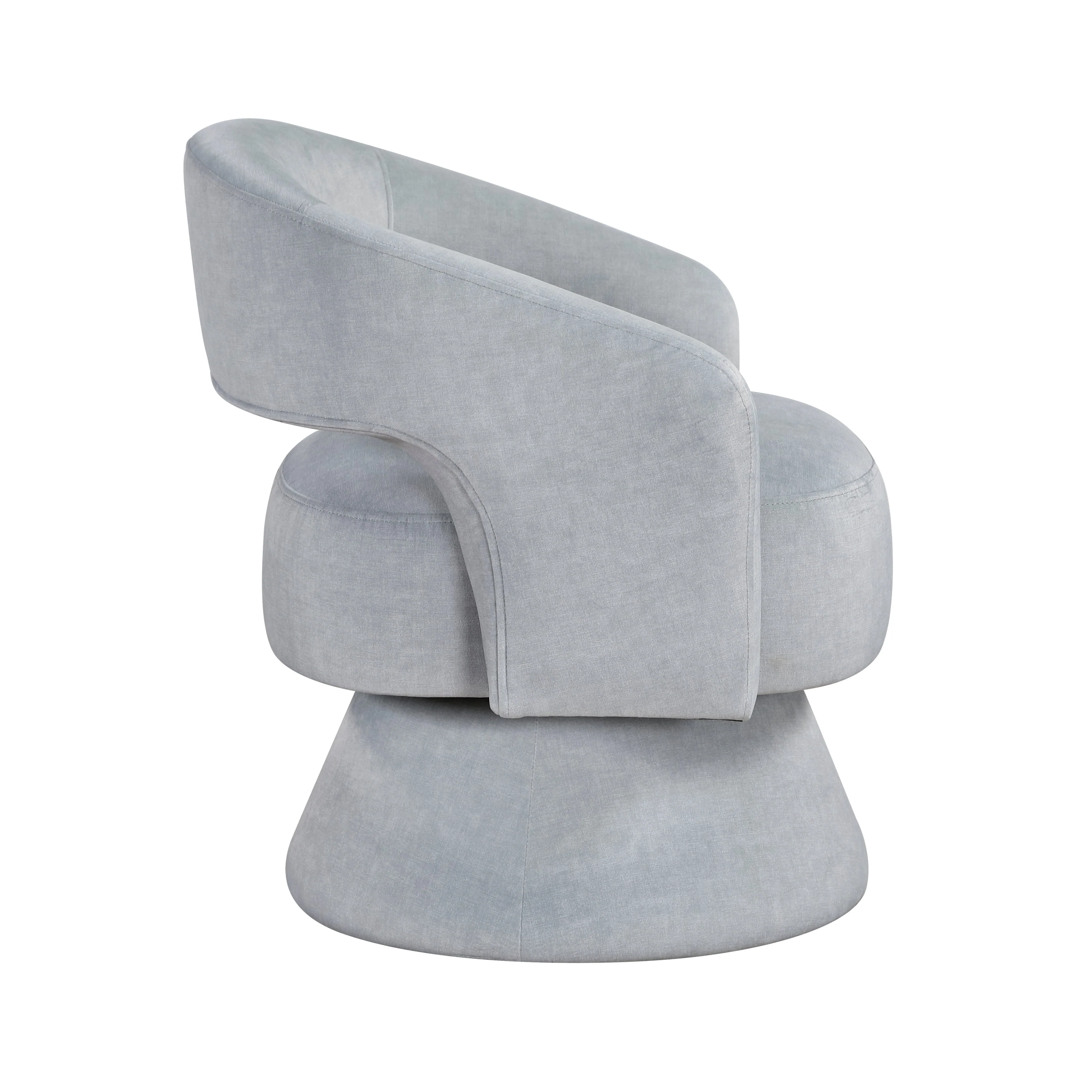 Lavon Gray Swivel Chair - Image 3
