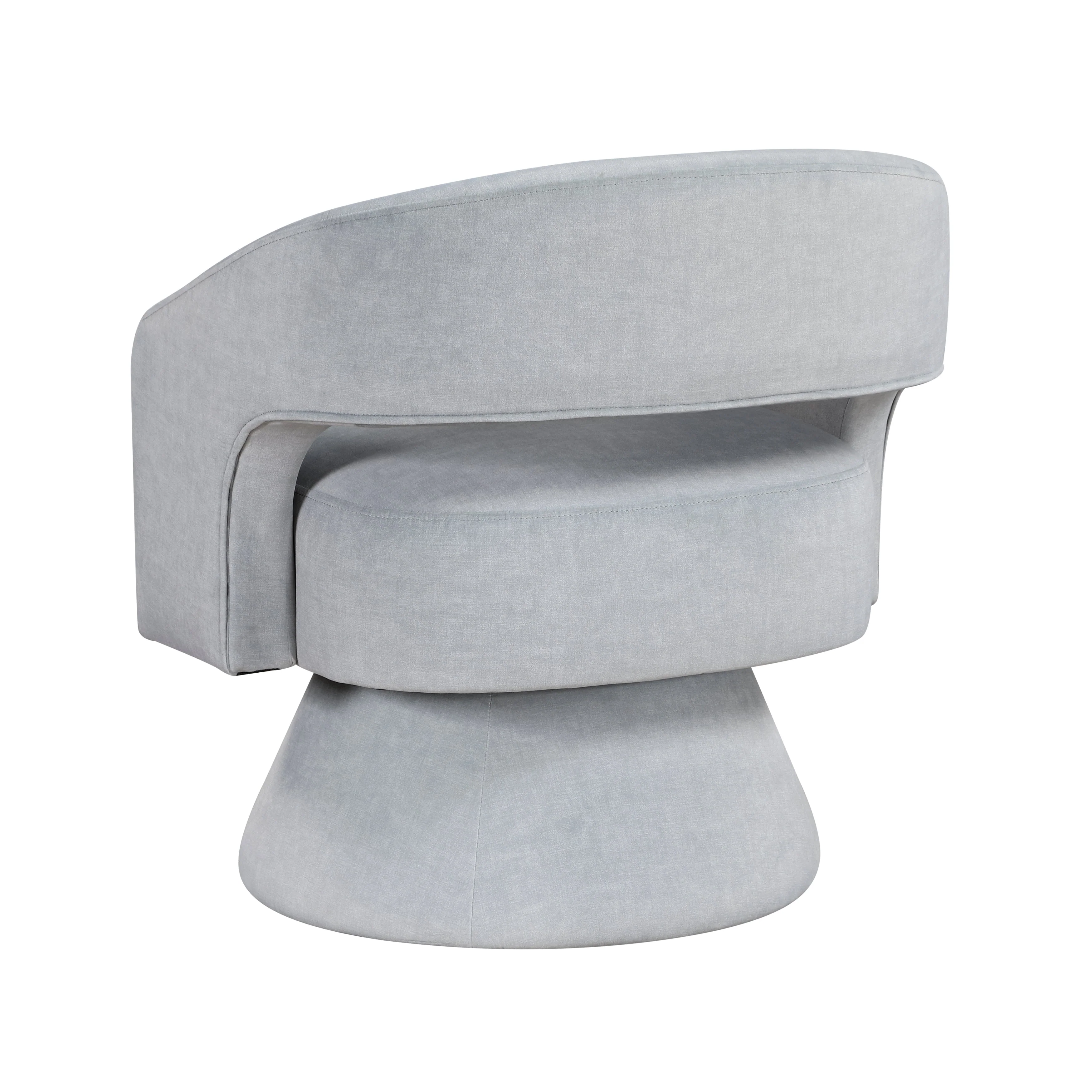 Lavon Gray Swivel Chair - Image 4