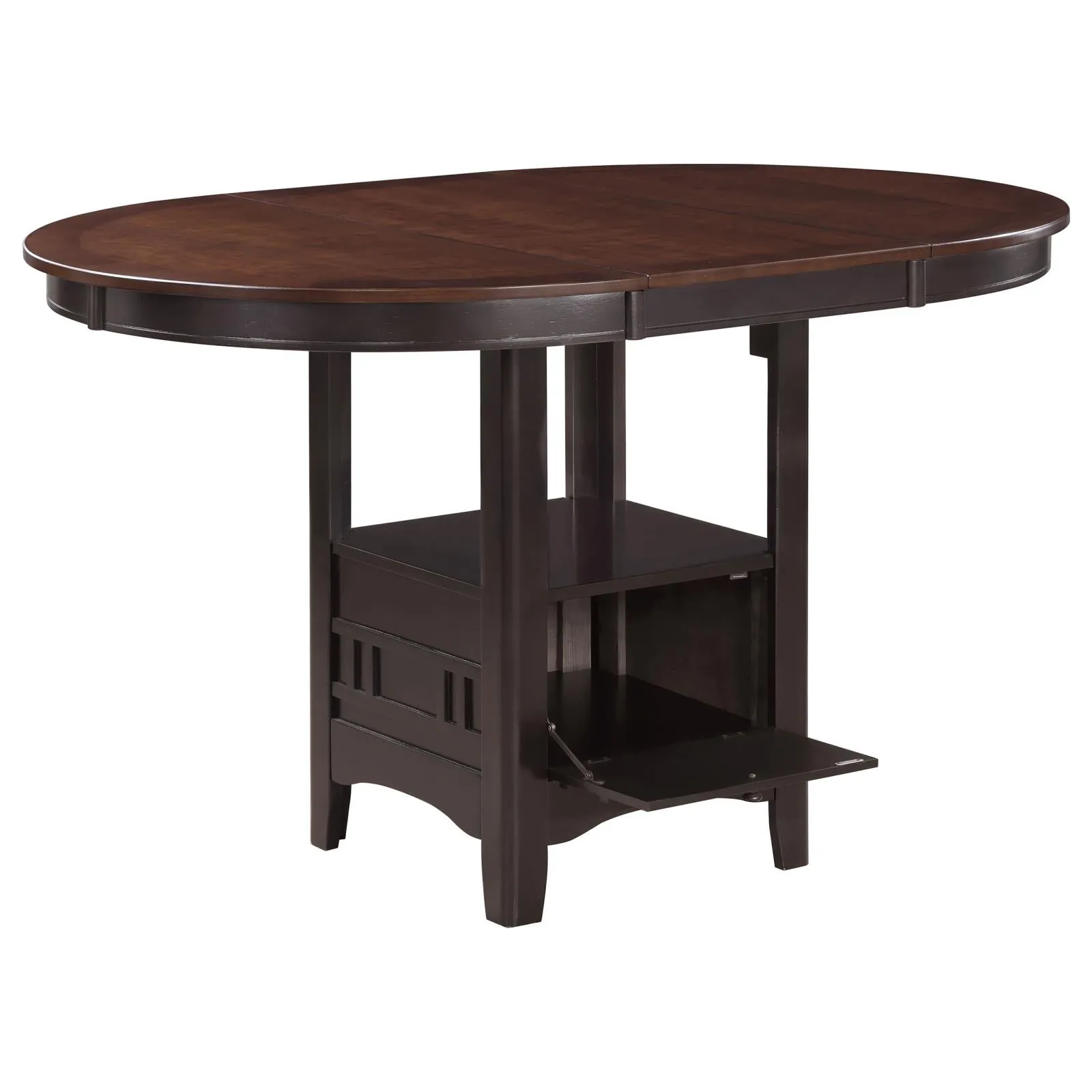 Lavon Light Chestnut and Espresso Counter Height Dining Set - Image 2