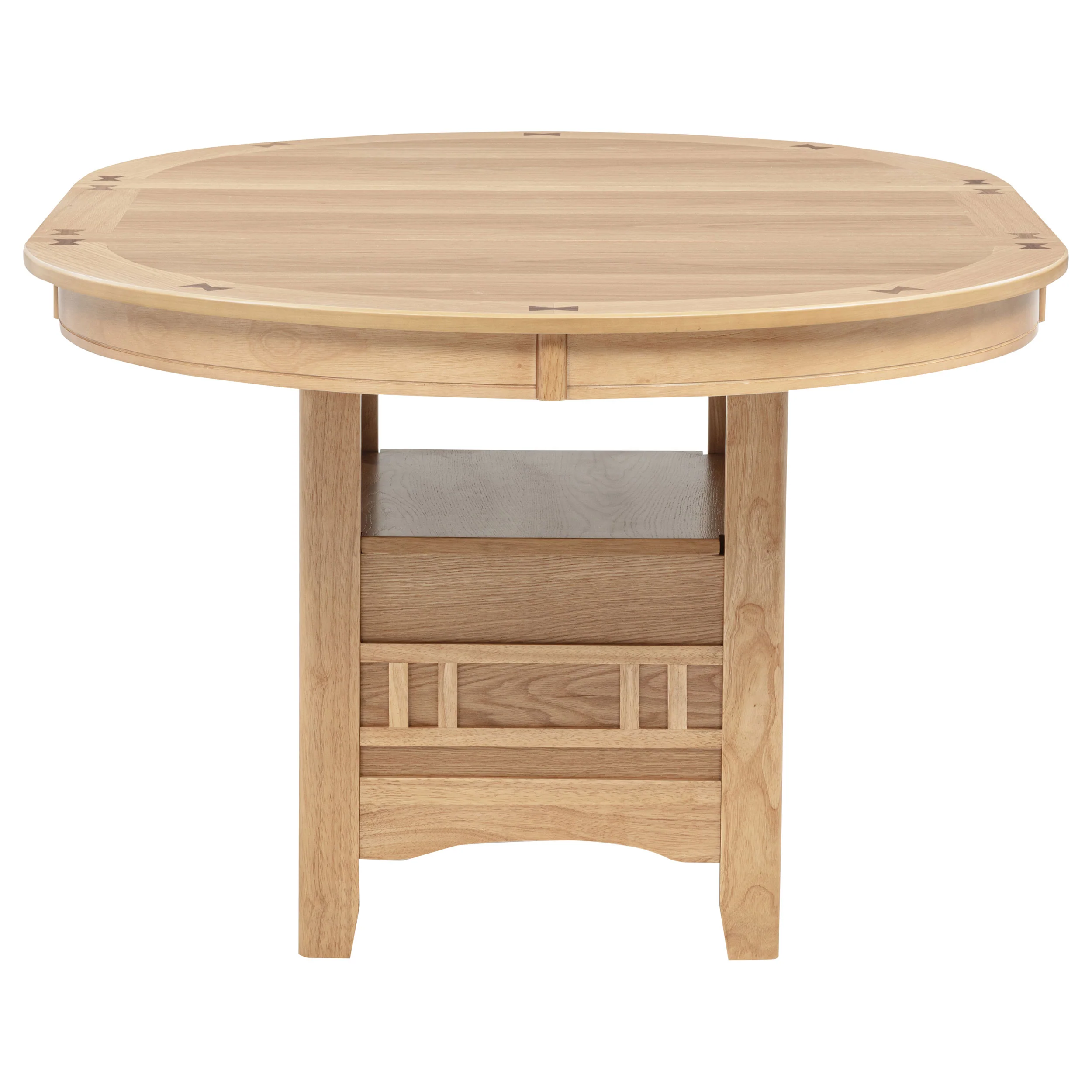 Lavon Light Oak 5-piece Oval Extension Leaf Dining Set - Image 6