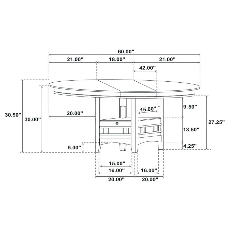 Lavon Medium Gray 5-Piece Dining Set - Image 14