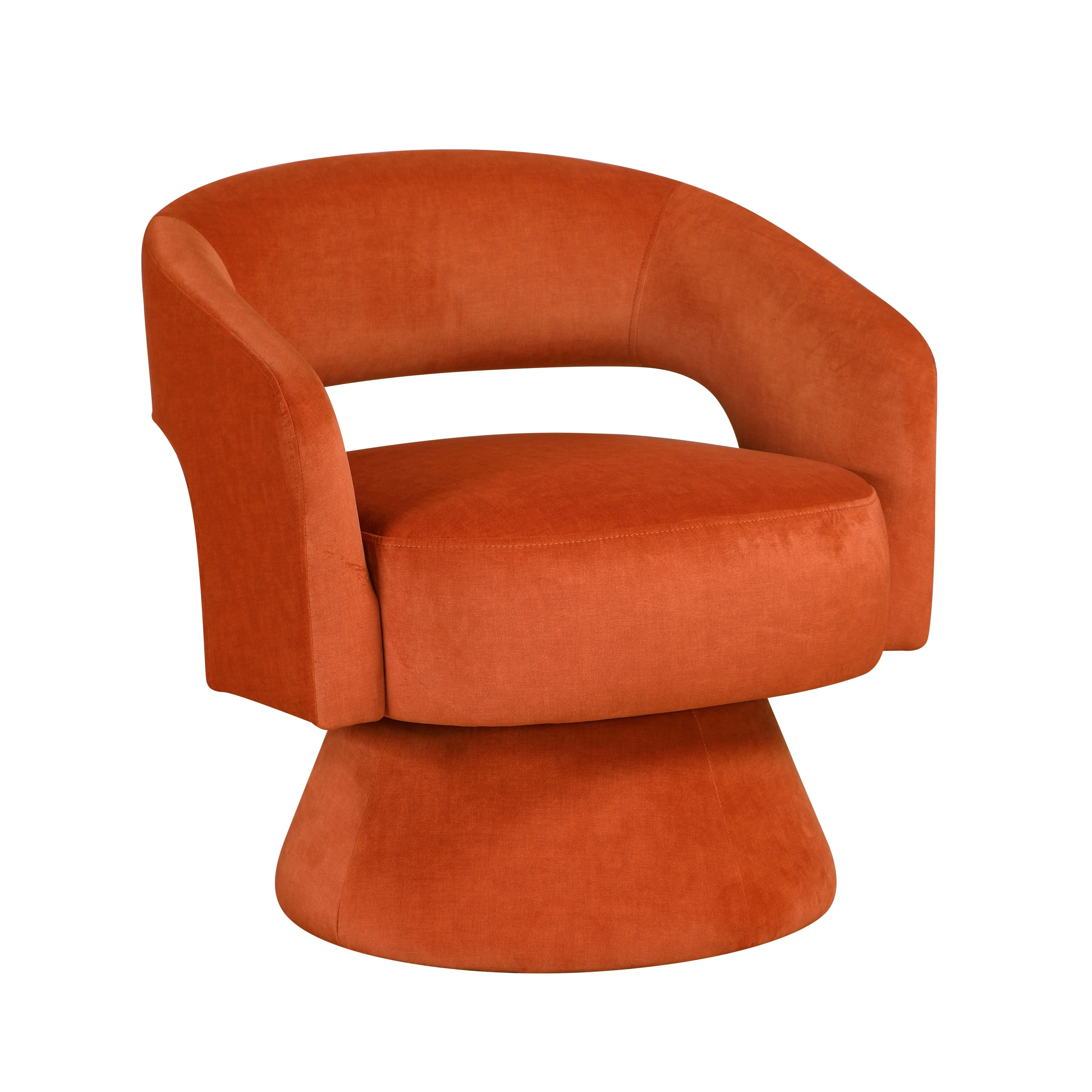 Lavon Orange Swivel Chair - Image 3