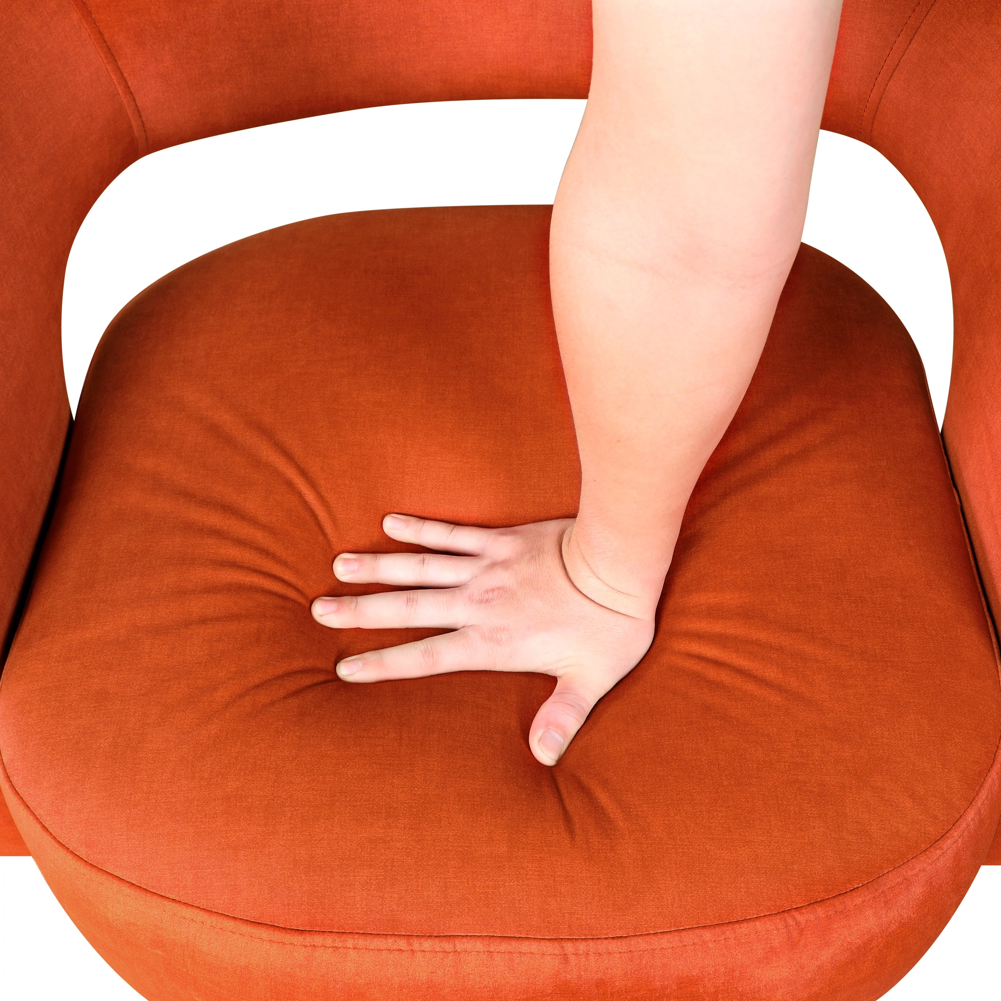 Lavon Orange Swivel Chair - Image 7