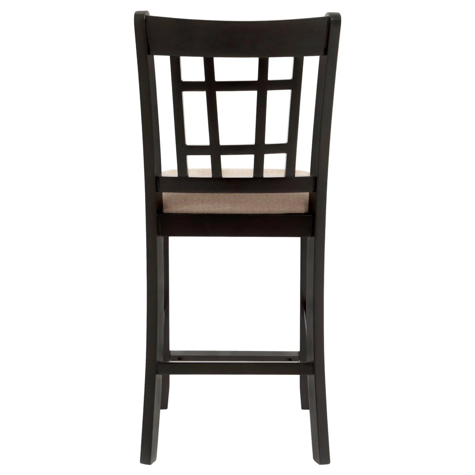 Lavon Tan/Espresso Lattice Back Counter Stools, Set of 2 - Image 5