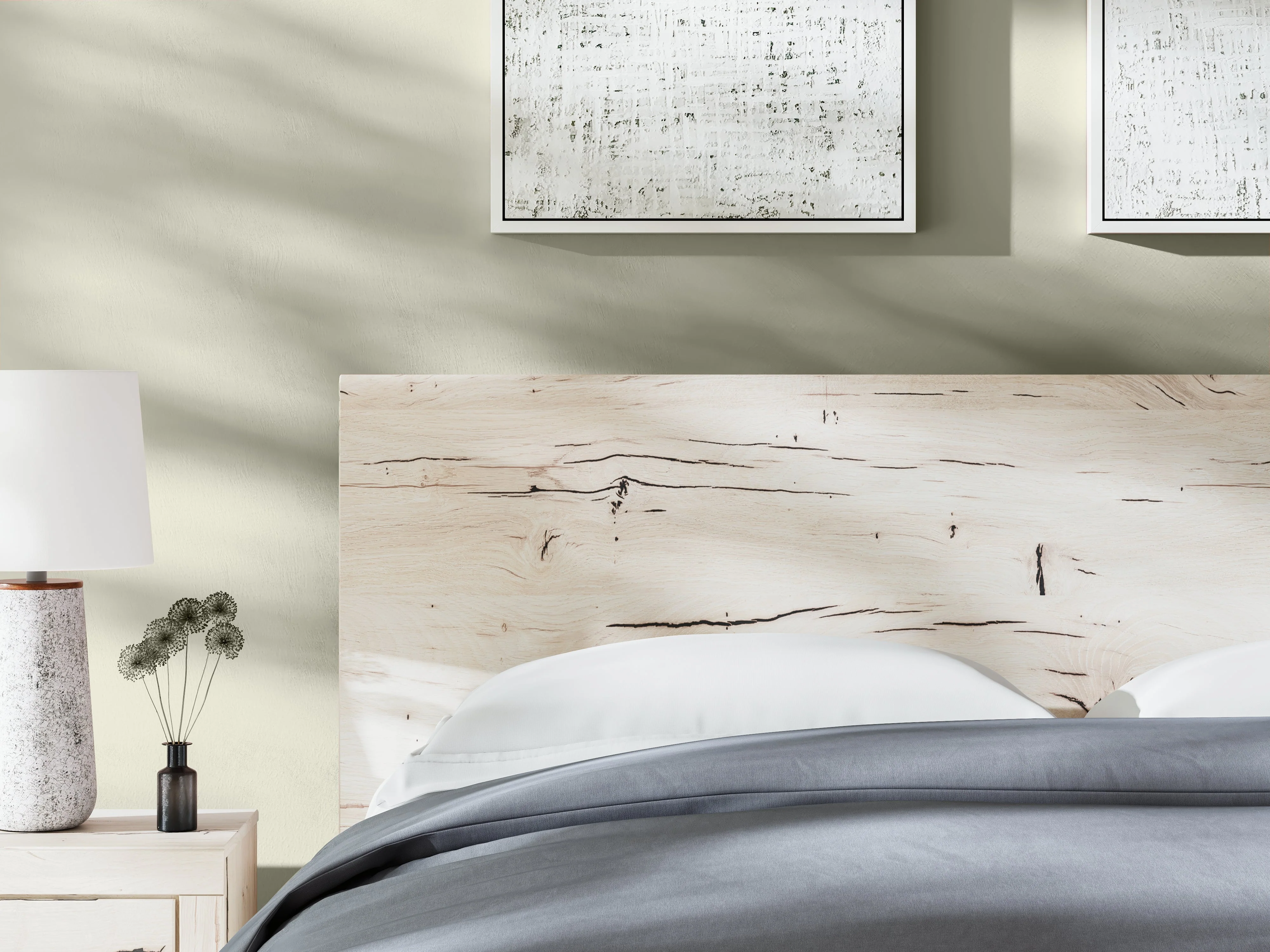 Lawroy Light Natural King Panel Bed - Image 9
