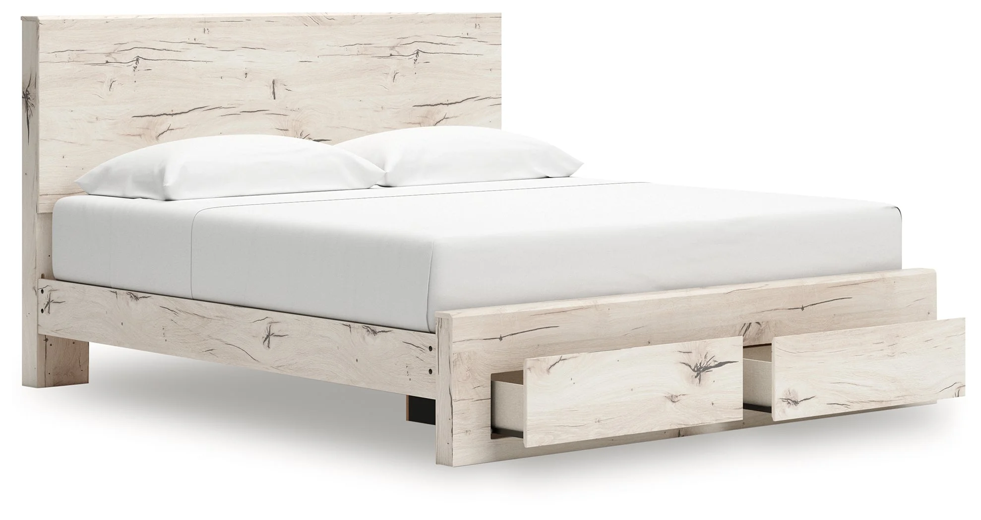 Lawroy Light Natural King Storage Platform Bed - Image 3