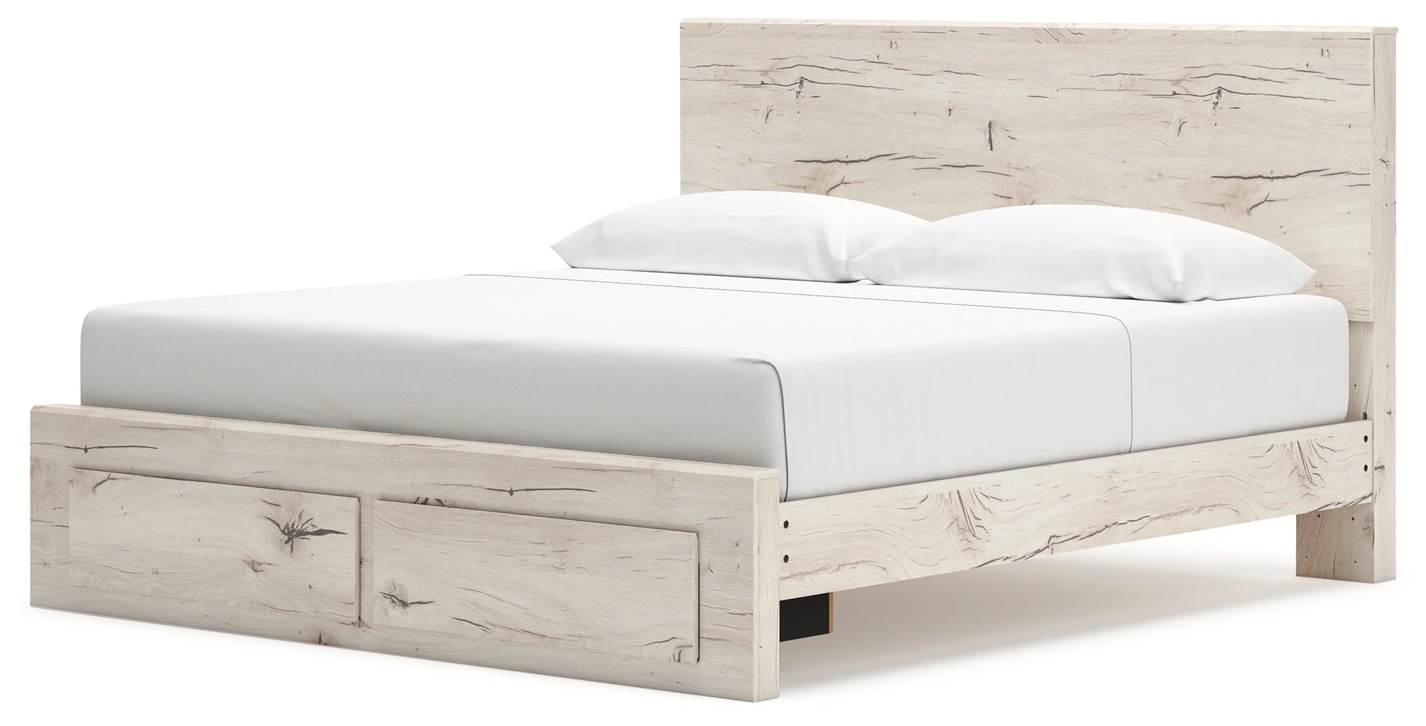 Lawroy Light Natural King Storage Platform Bed - Image 4