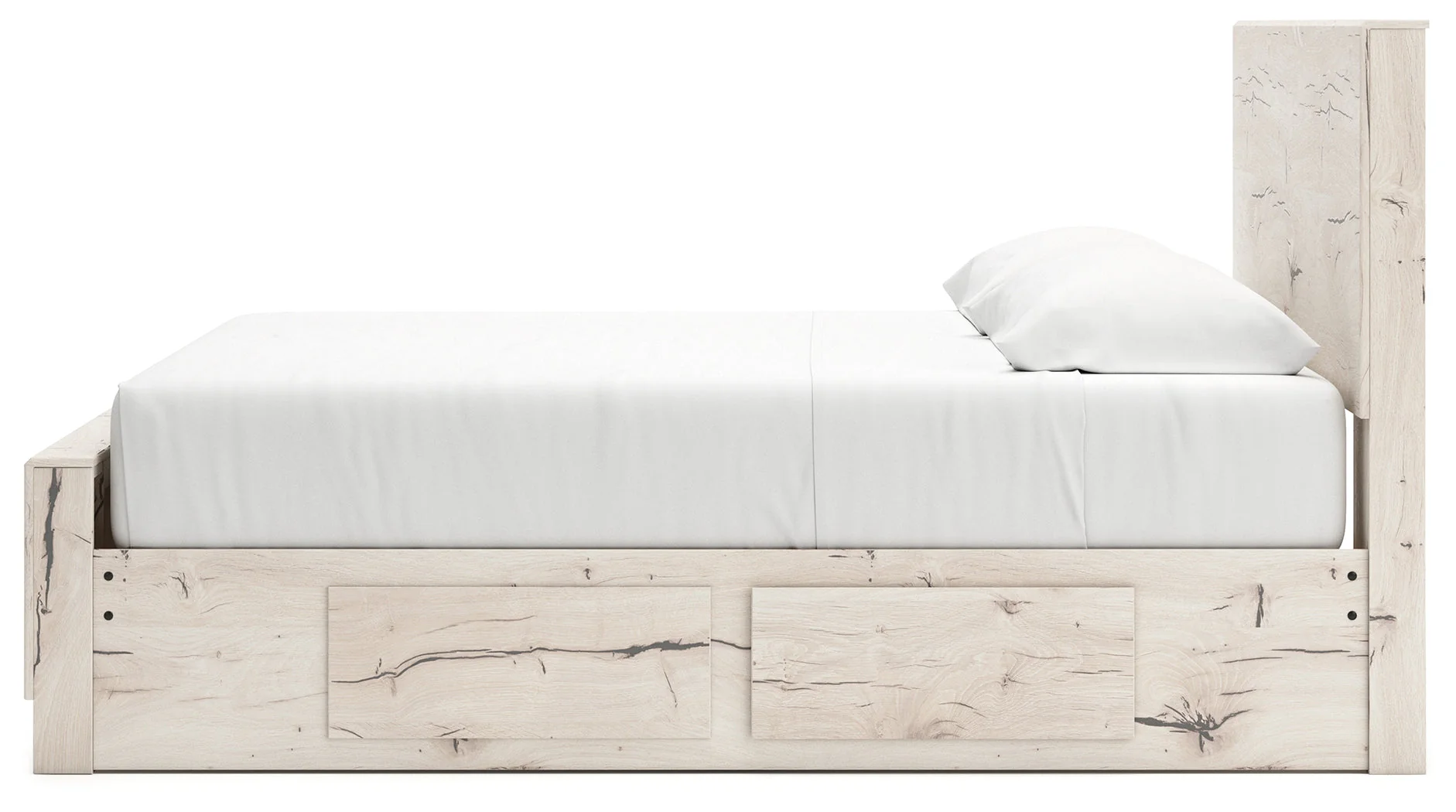 Lawroy Light Natural King Storage Platform Bed with 4 Drawers - Image 7