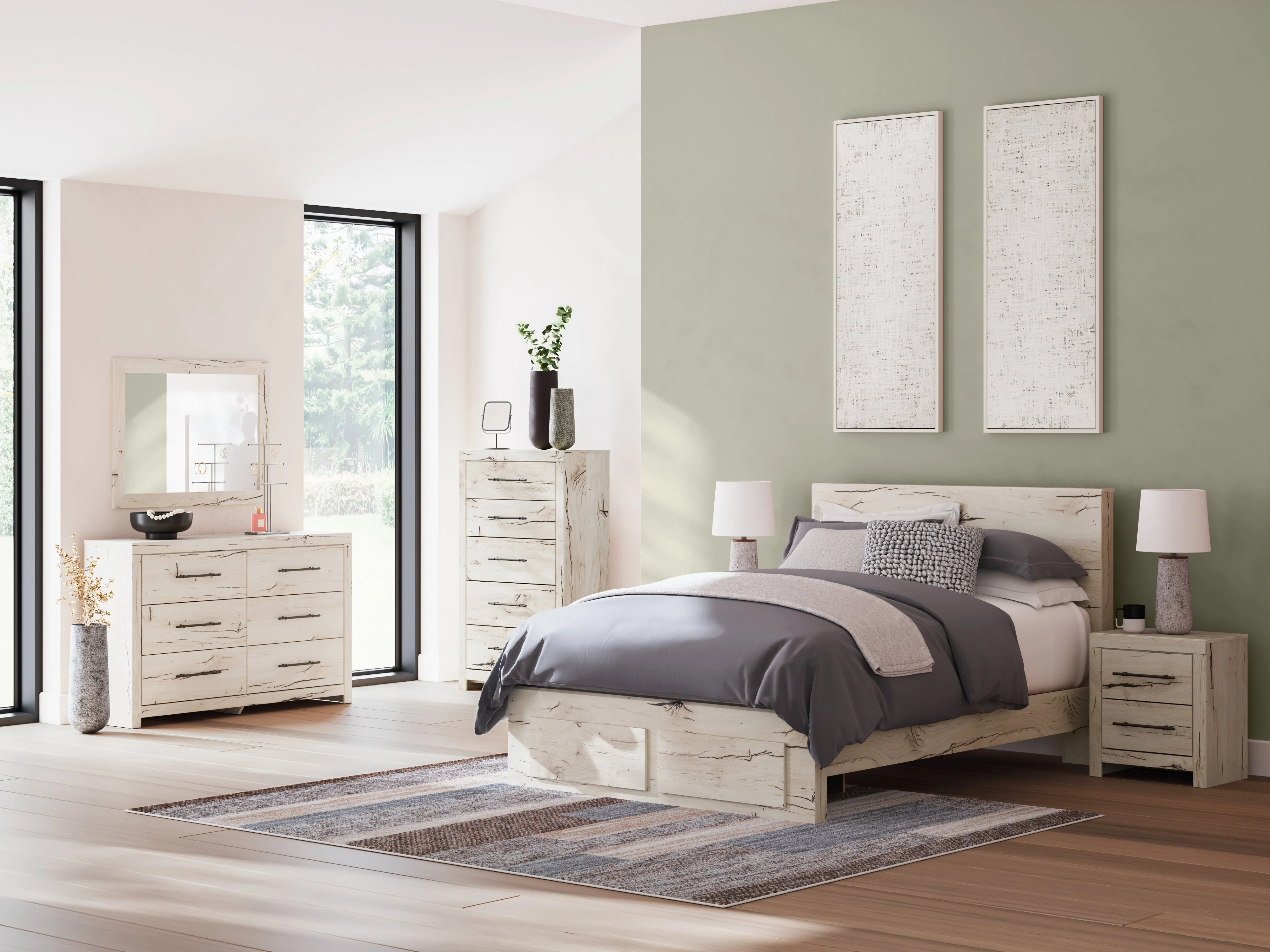 Lawroy Light Natural Queen Storage Platform Bed - Image 9