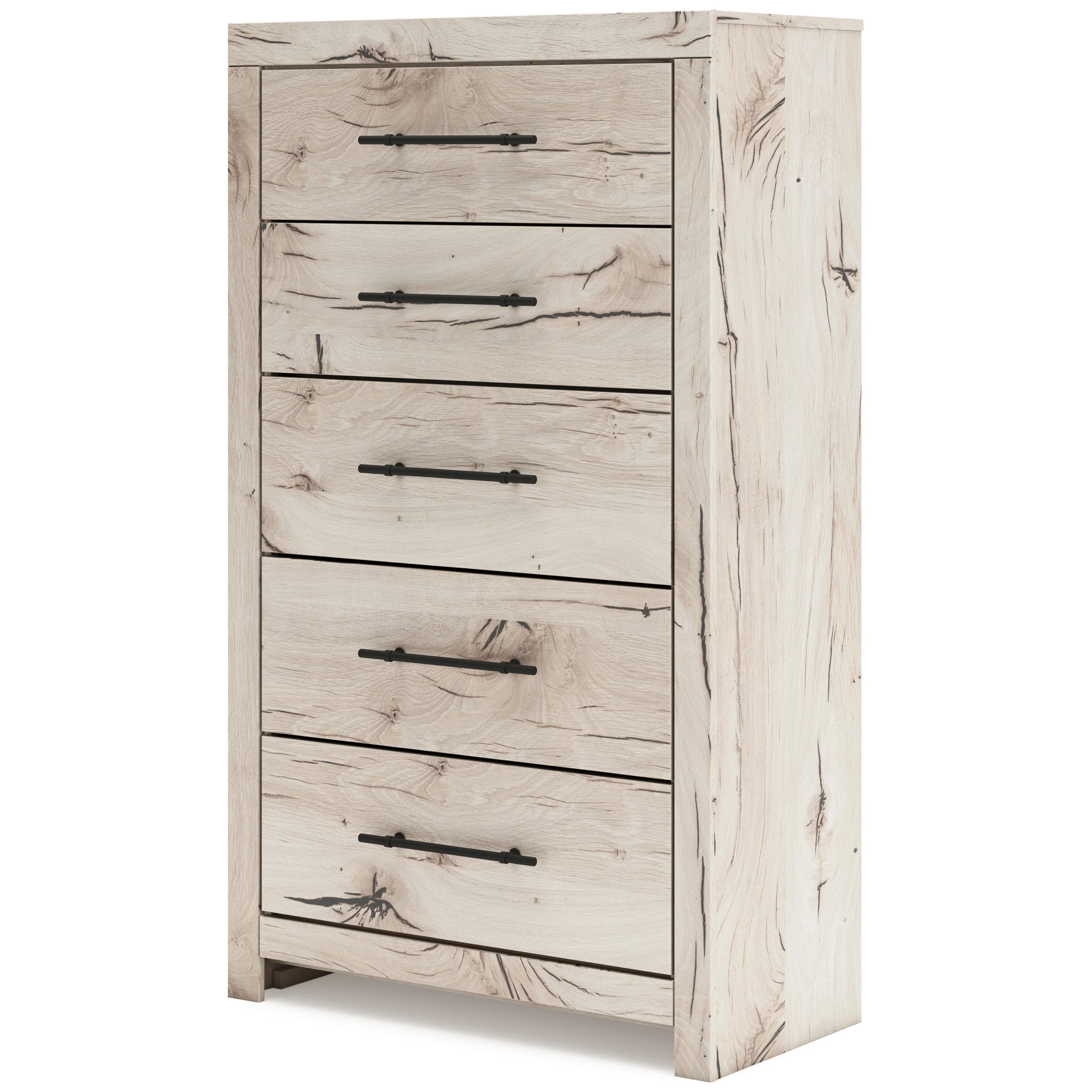 Lawroy Light Natural Storage Panel Bedroom Set with 2 Footboard Drawers - Image 17