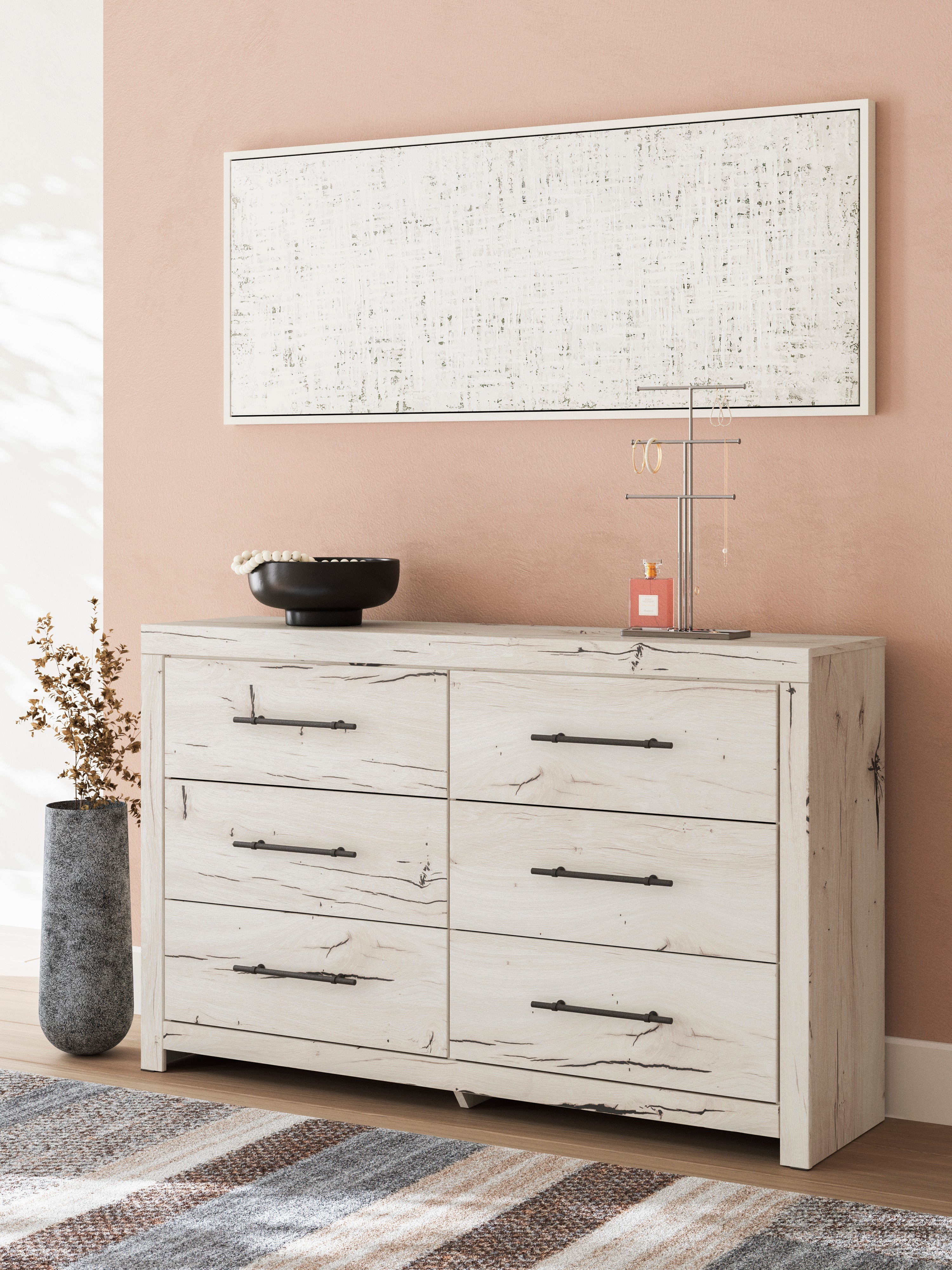 Lawroy Light Natural Storage Panel Bedroom Set with 2 One-Side Drawers - Image 20