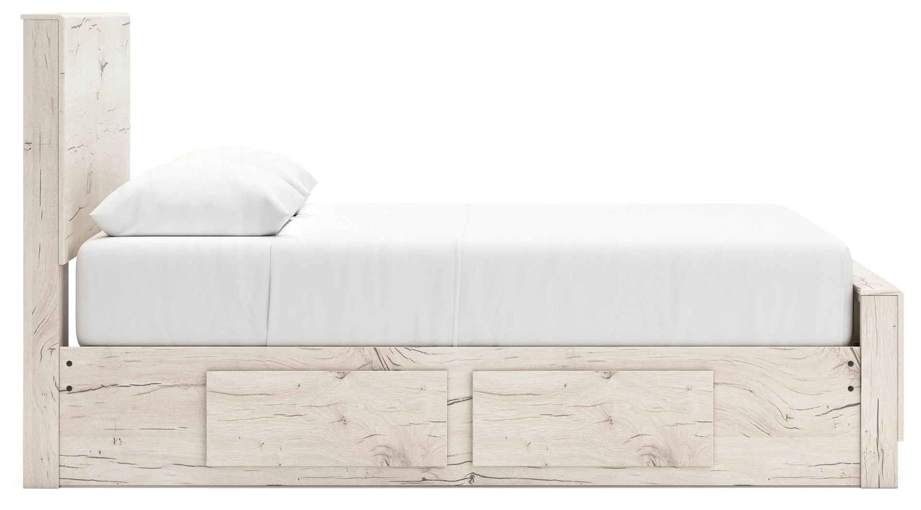 Lawroy Light Natural Storage Panel Bedroom Set with 4 Side Drawers - Image 37