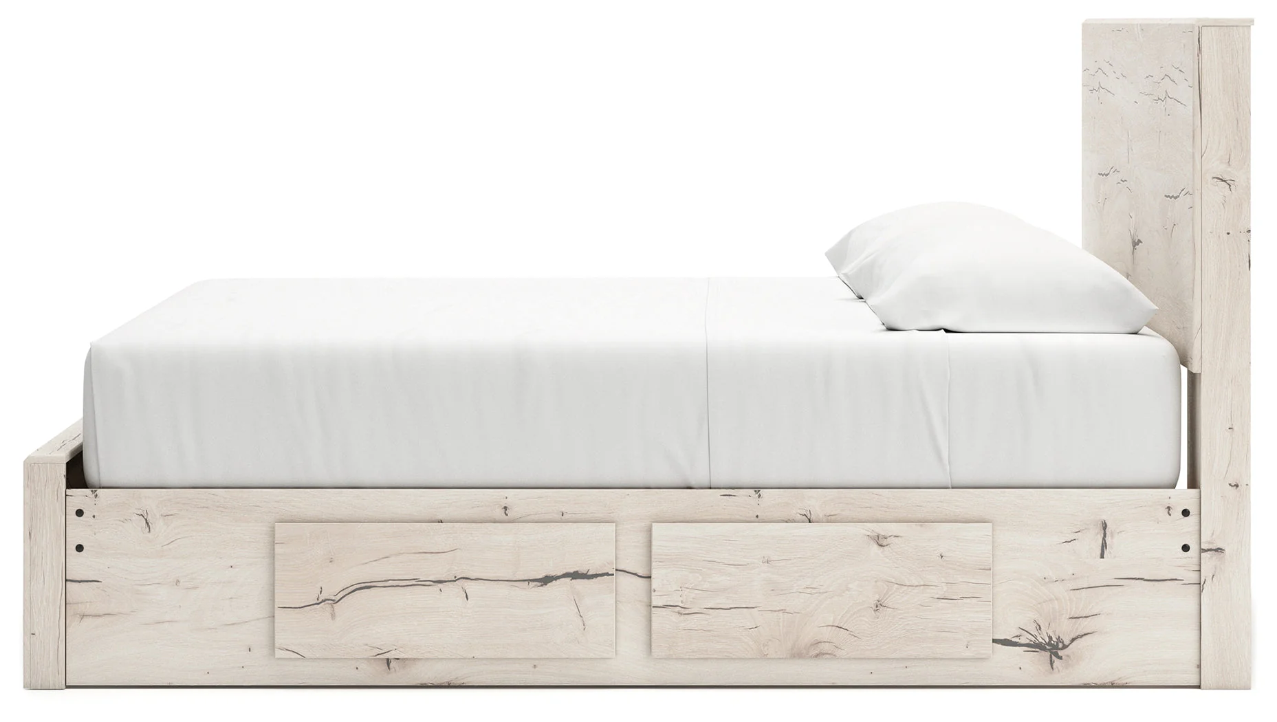 Lawroy Light Natural Storage Panel Bedroom Set with 6 Drawers - Image 7