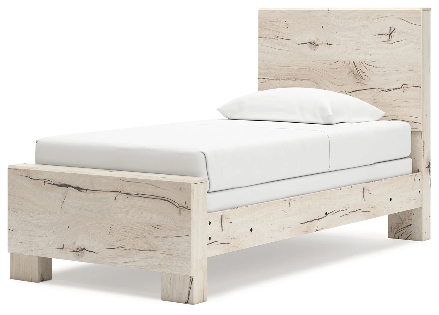 Lawroy Light Natural Twin Panel Bed - Image 2