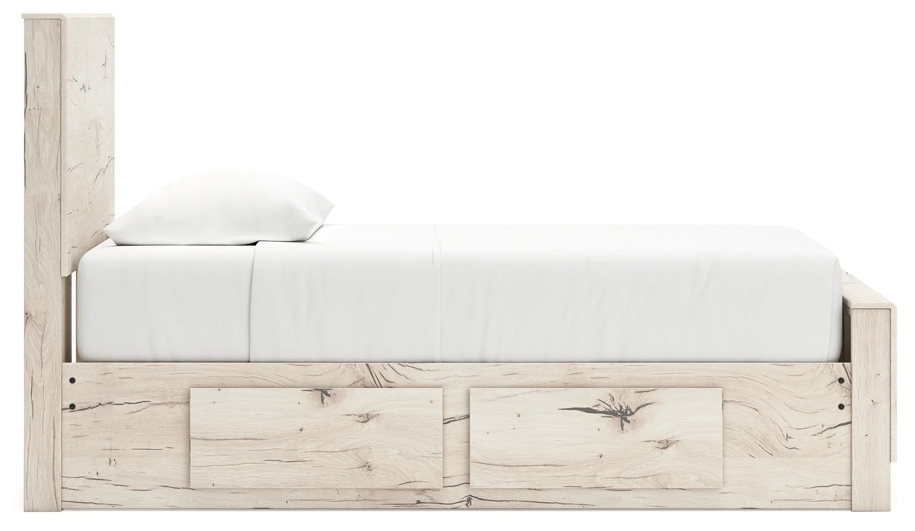 Lawroy Light Natural Twin Storage Platform Bed with 4 Drawers - Image 6