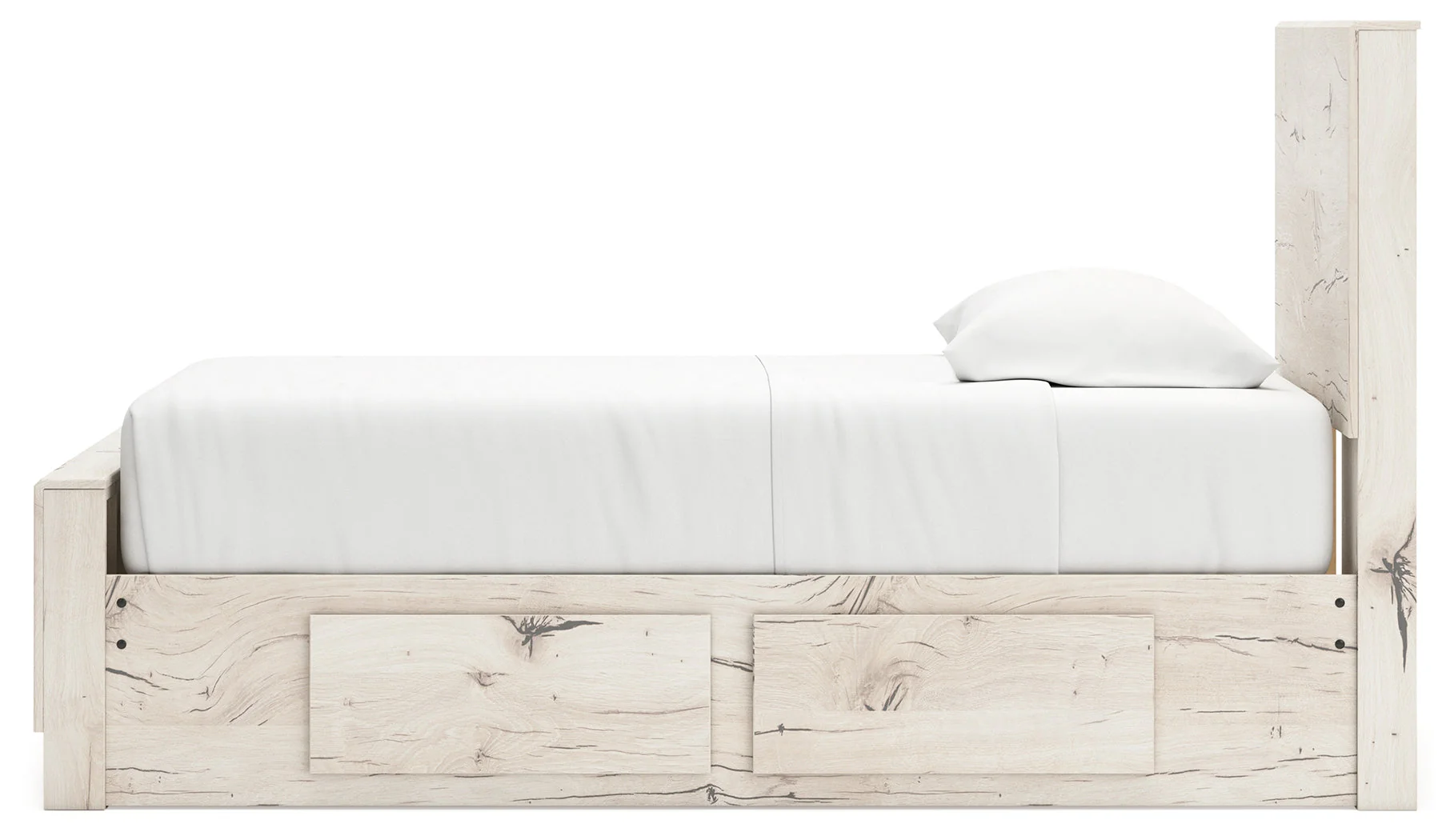 Lawroy Light Natural Twin Storage Platform Bed with 4 Drawers - Image 7