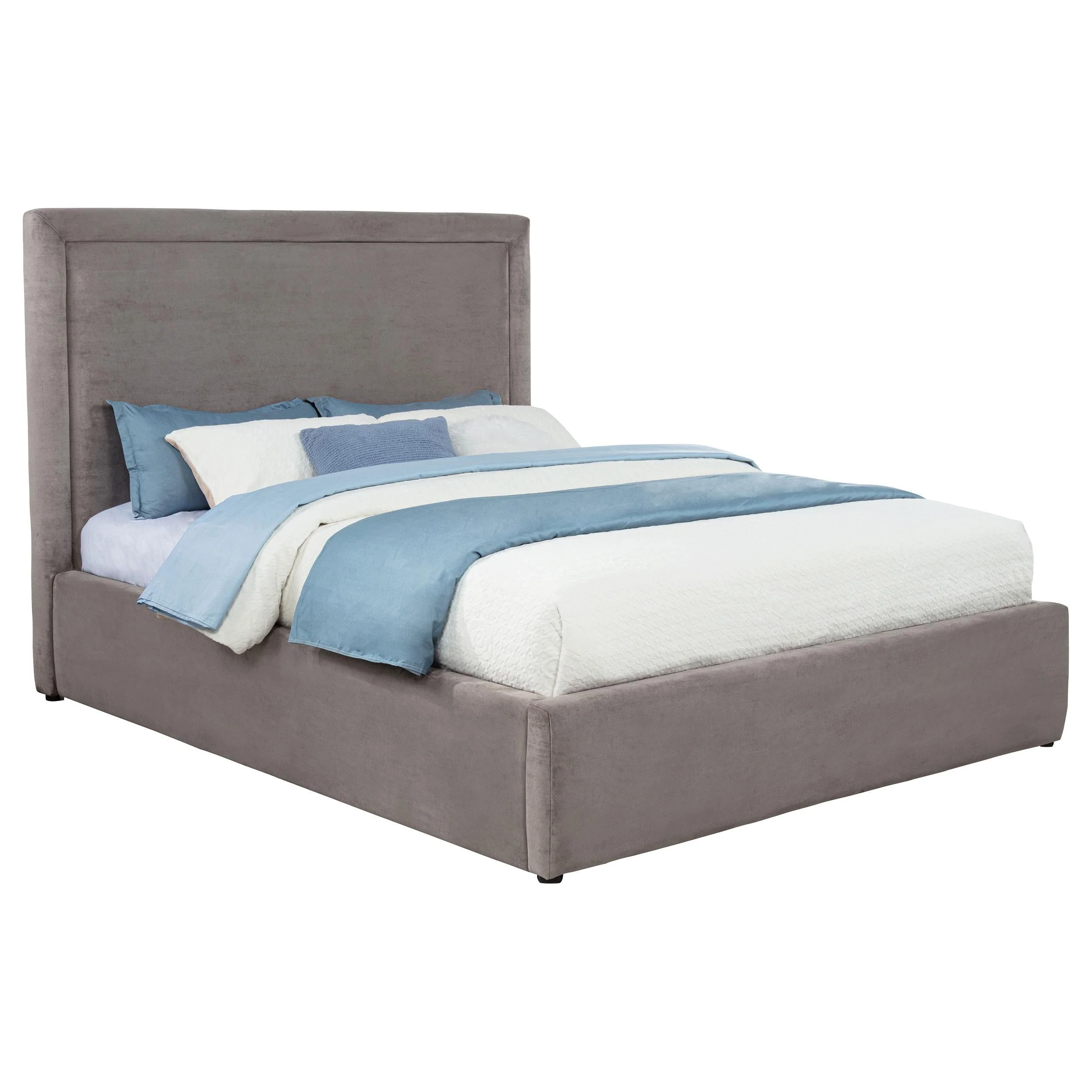 Lawson Mushroom 55-inch Upholstered Eastern King Platform Bed - Image 2