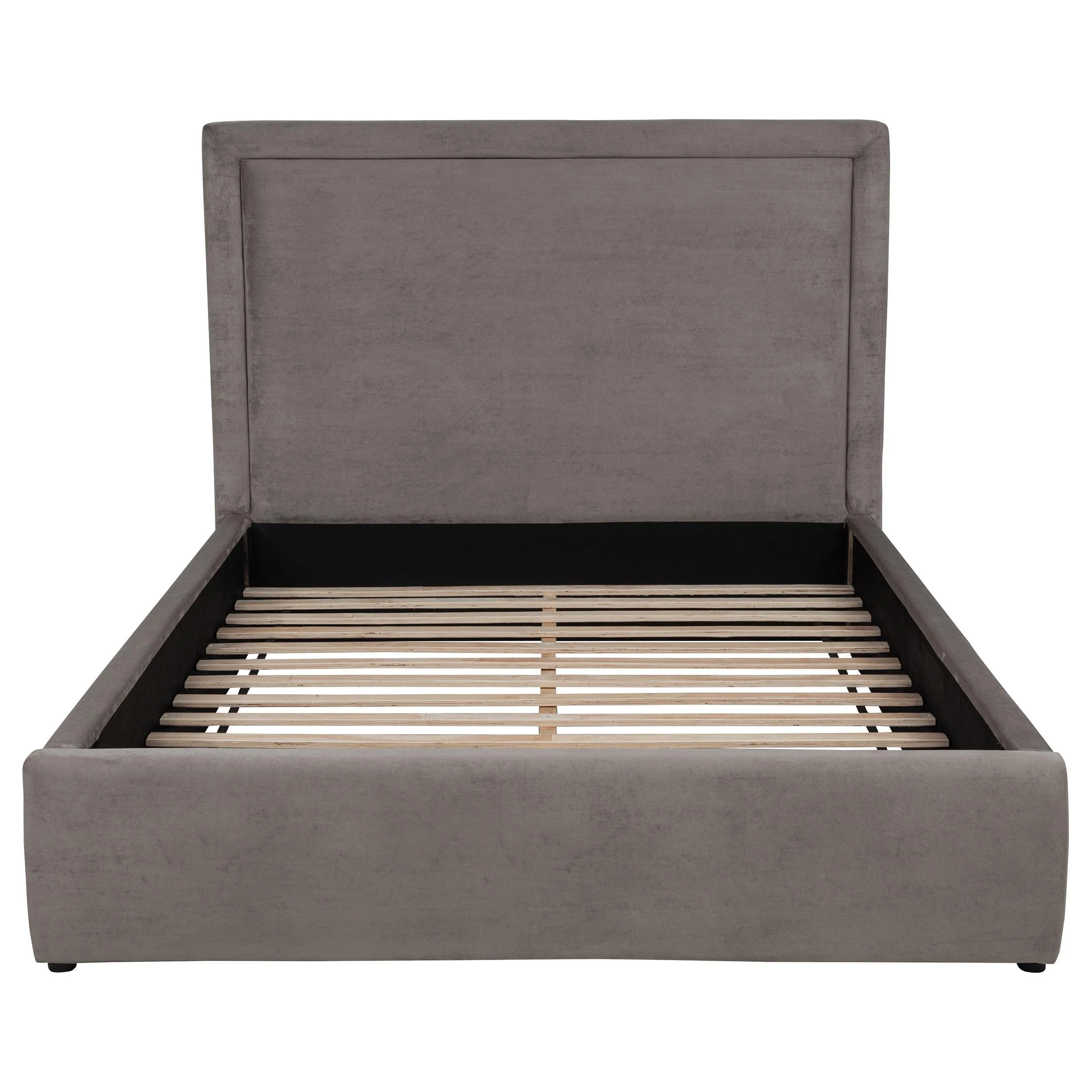 Lawson Mushroom 55-inch Upholstered Eastern King Platform Bed - Image 5
