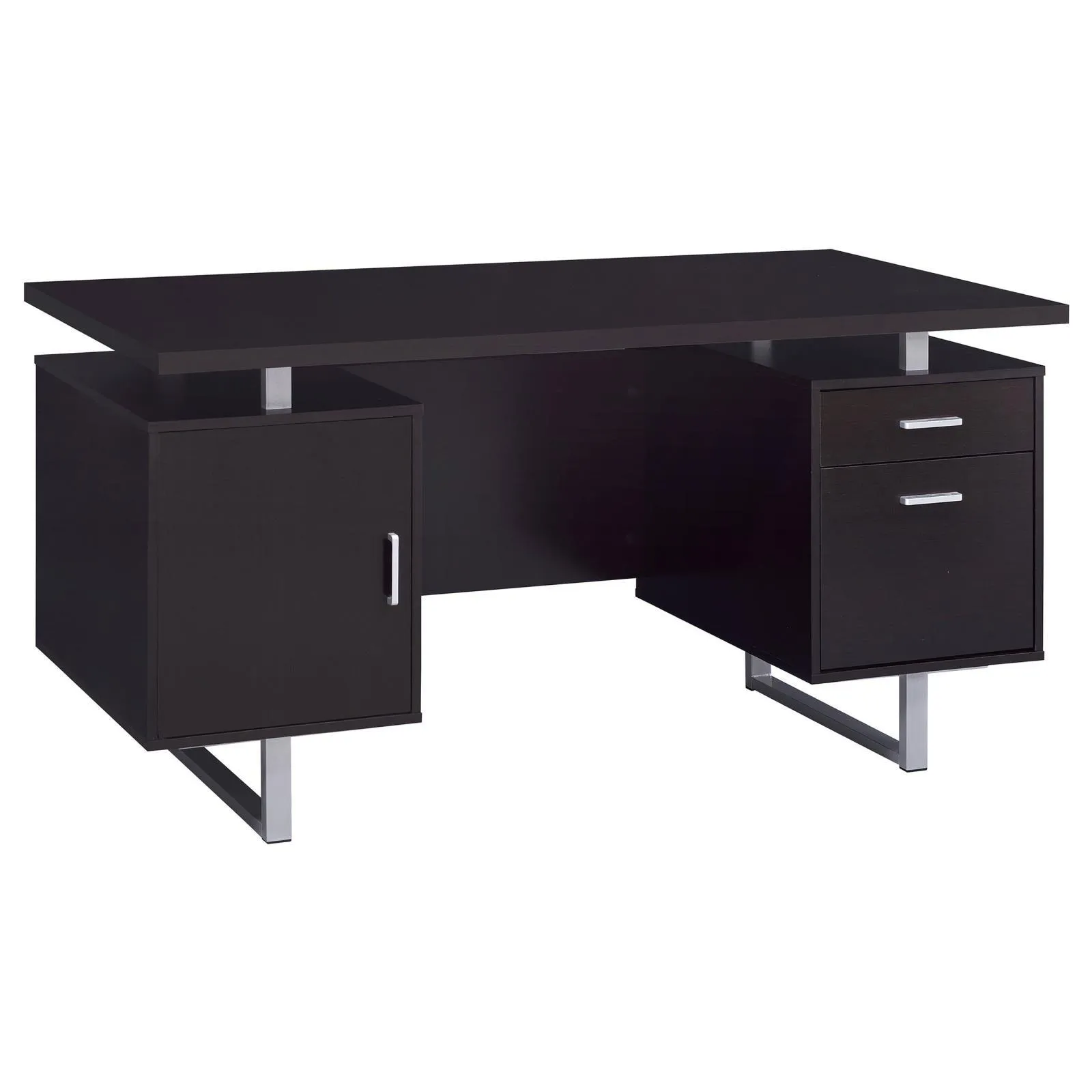 Lawtey Cappuccino Rectangular Storage Office Desk - Image 2