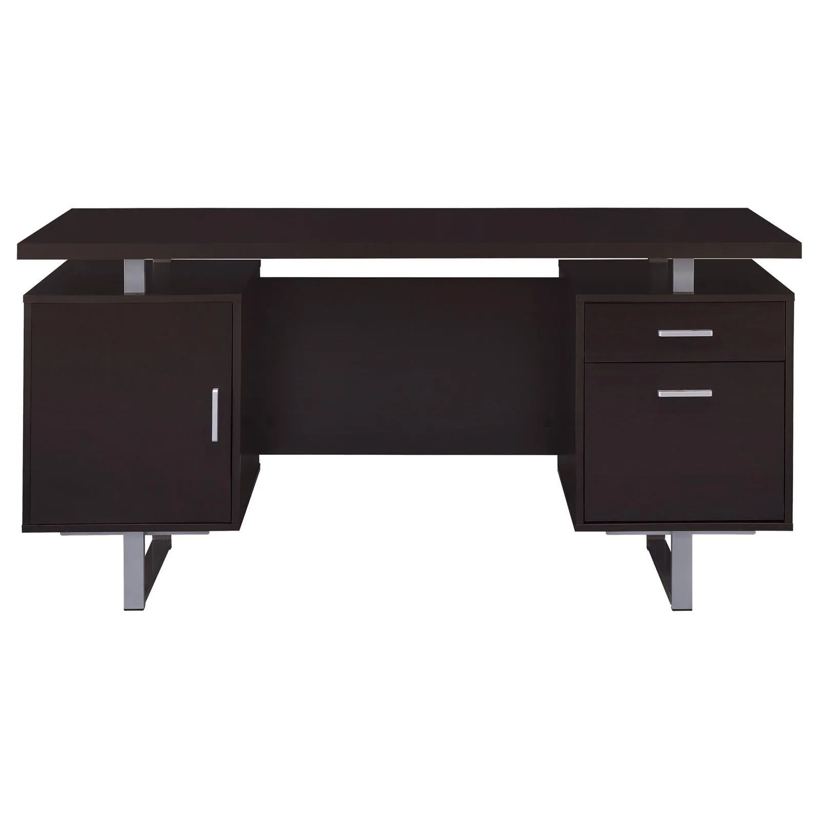 Lawtey Cappuccino Rectangular Storage Office Desk - Image 4