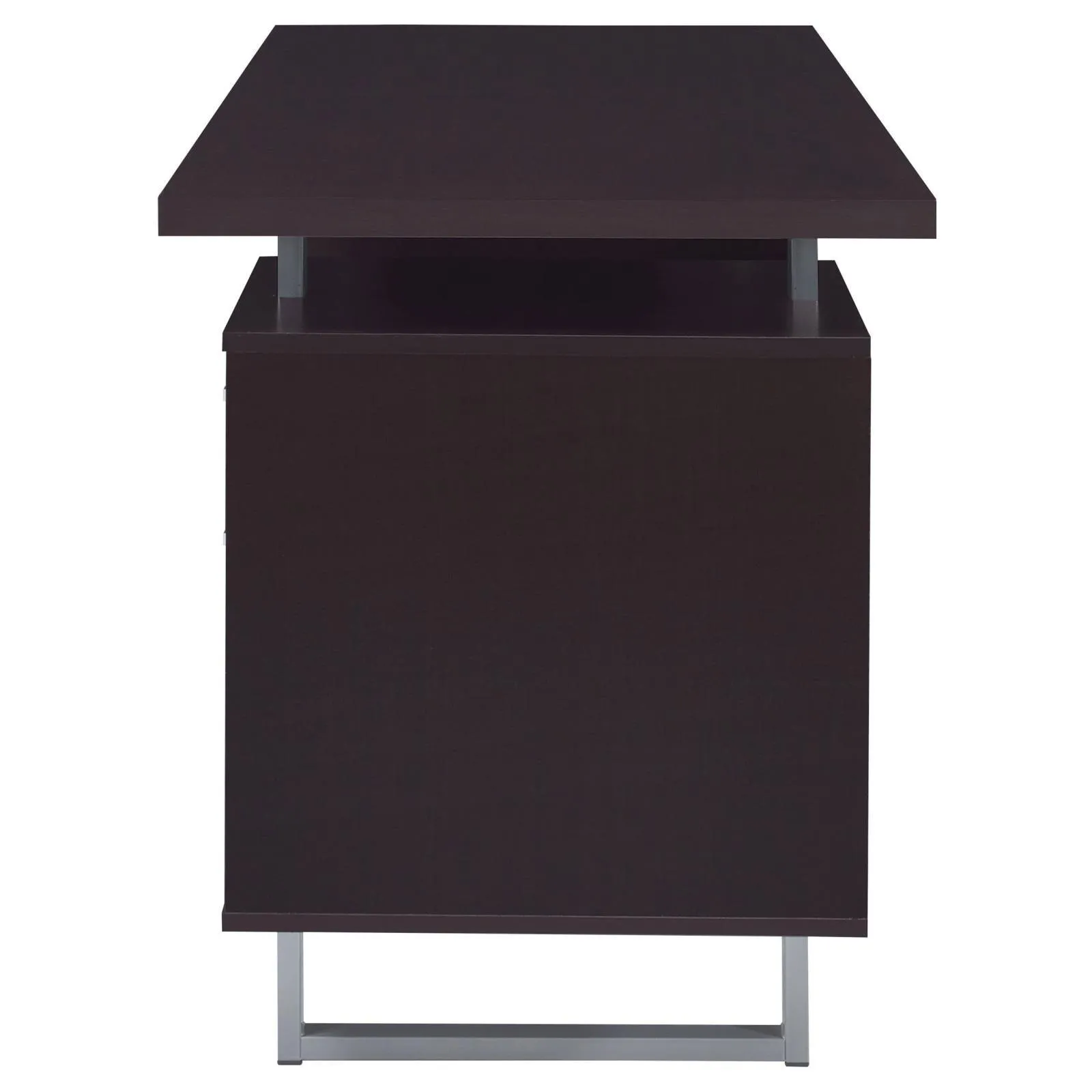 Lawtey Cappuccino Rectangular Storage Office Desk - Image 5