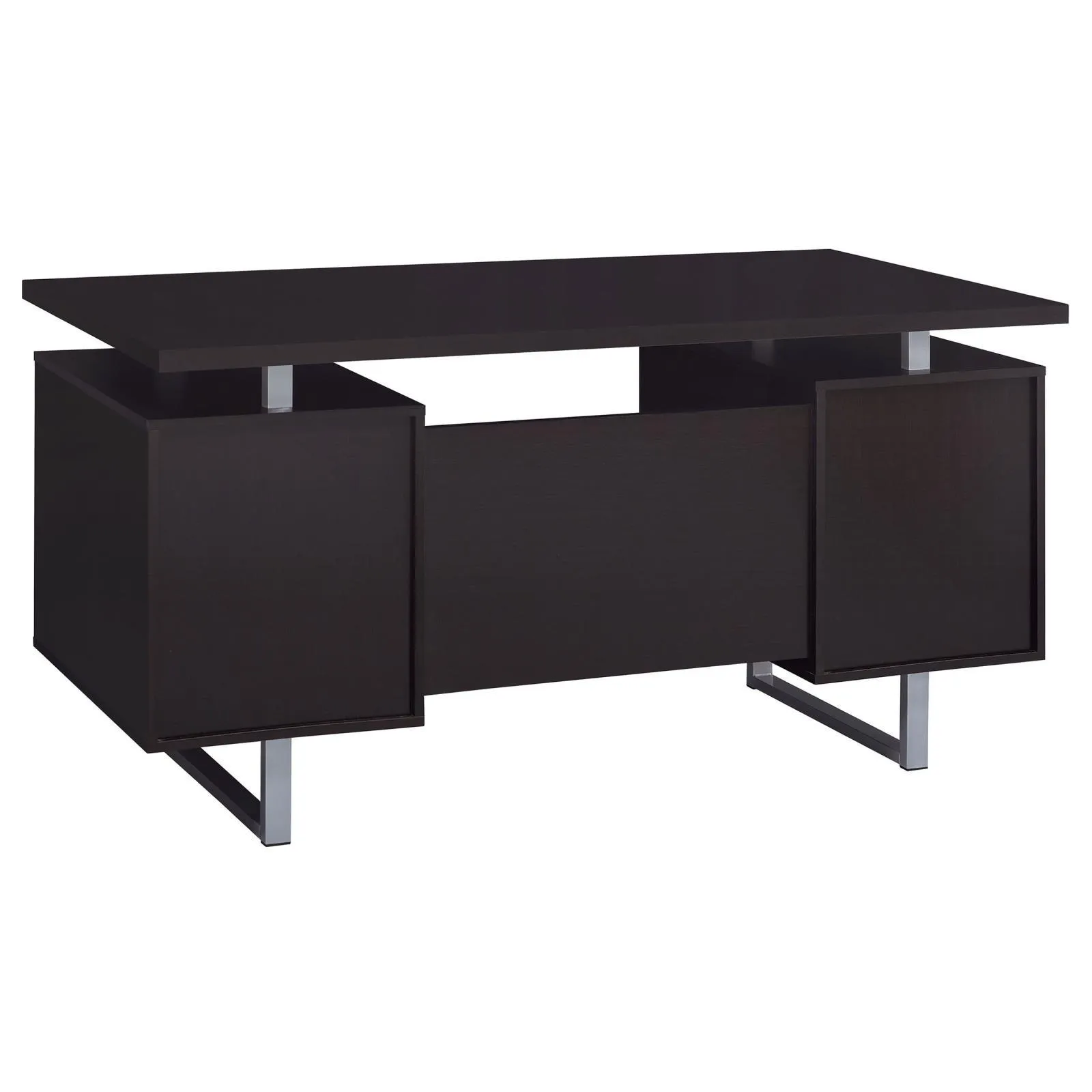 Lawtey Cappuccino Rectangular Storage Office Desk - Image 6