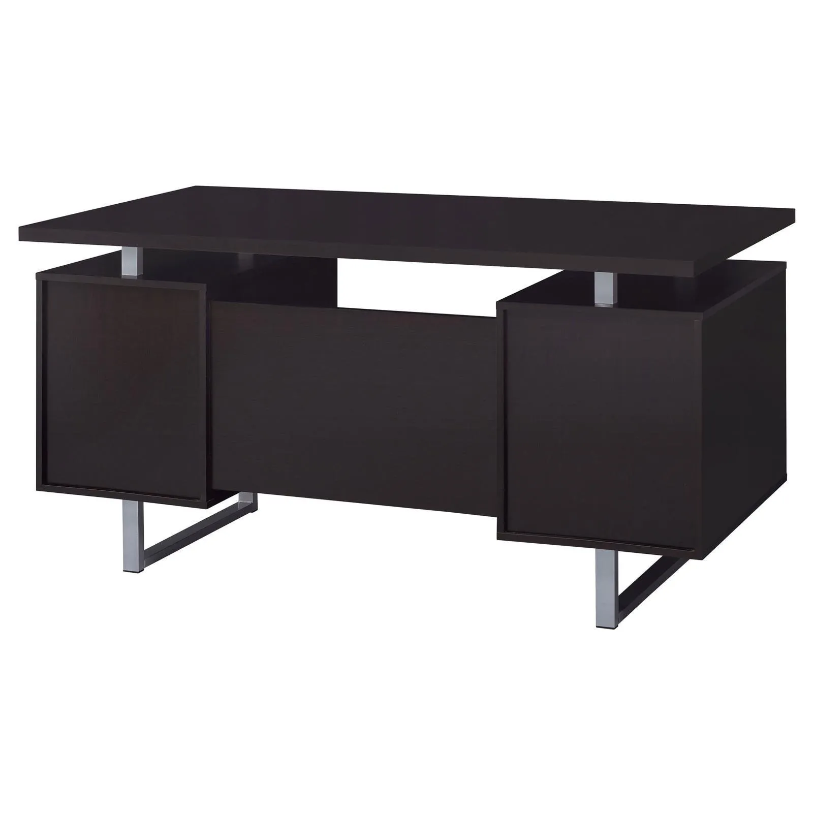 Lawtey Cappuccino Rectangular Storage Office Desk - Image 8